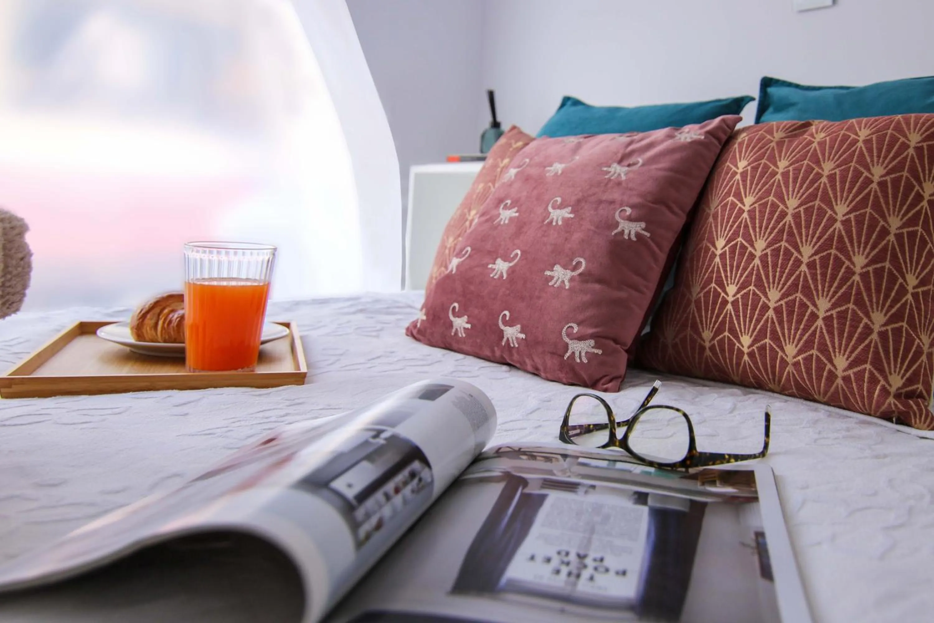 Bed in Phaedrus Living: Luxury Maisonette Lighthouse 60