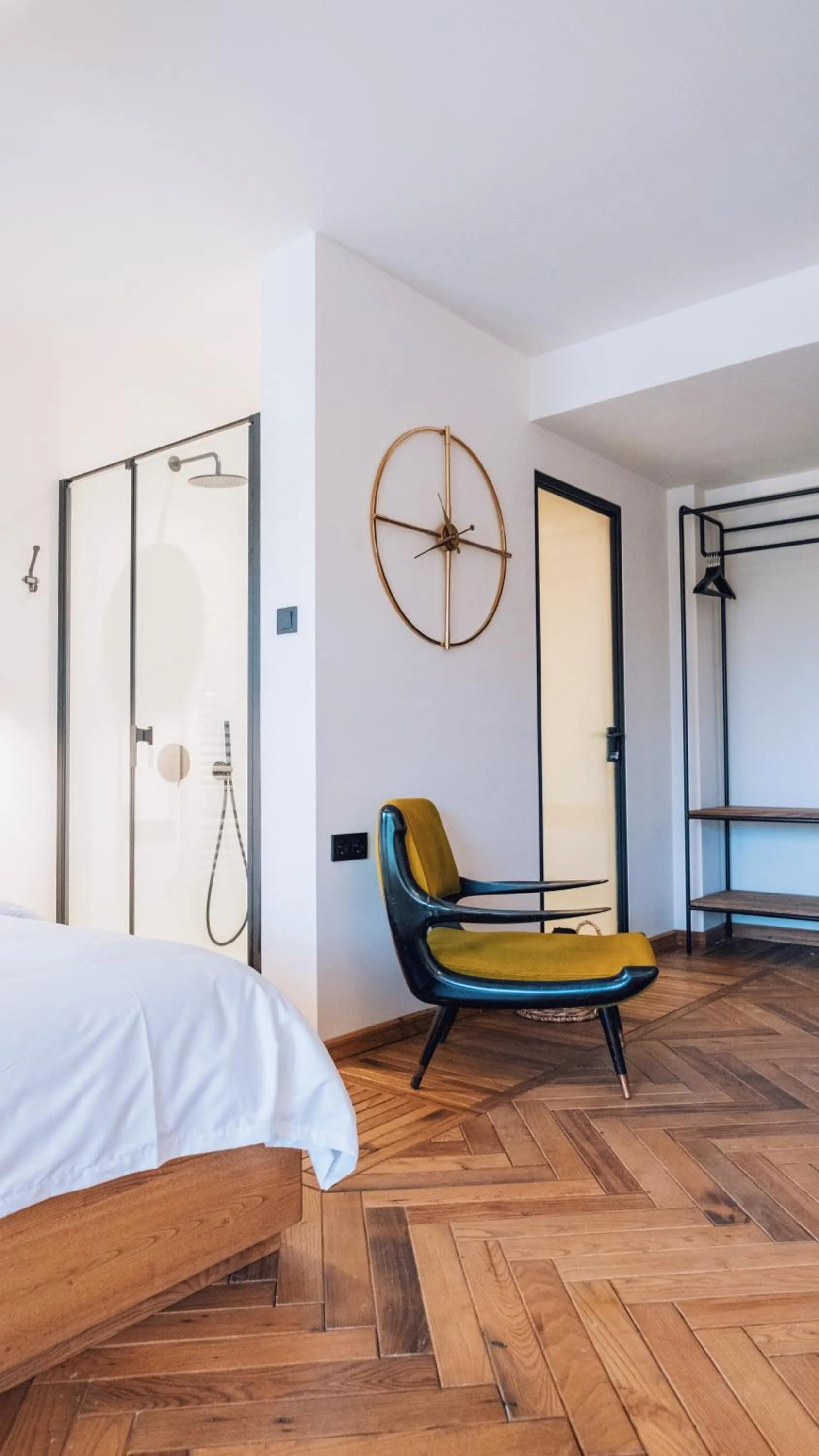 Living room, Bed in To Be Social House