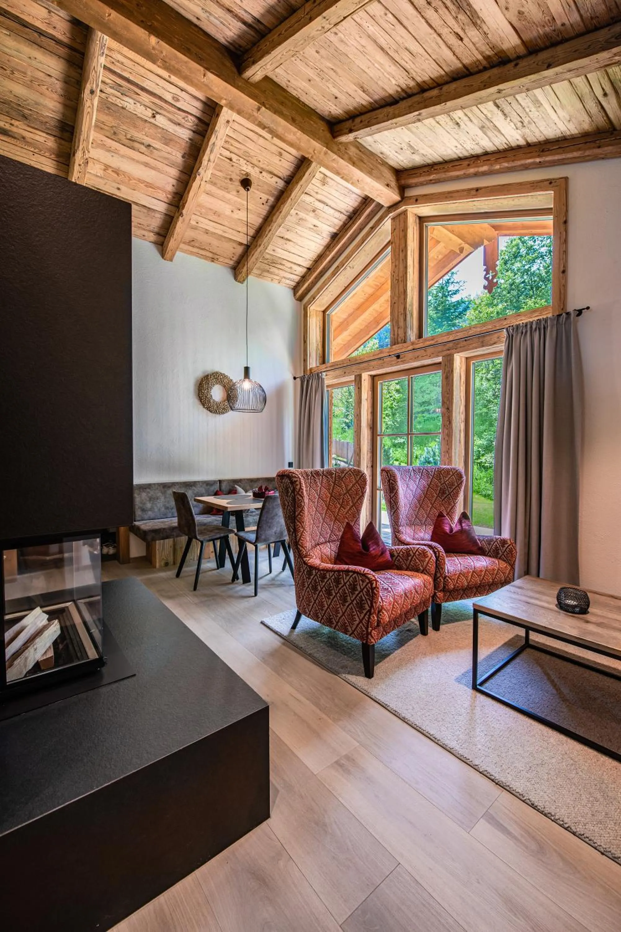 Living room in Natursinn Mountainchalets