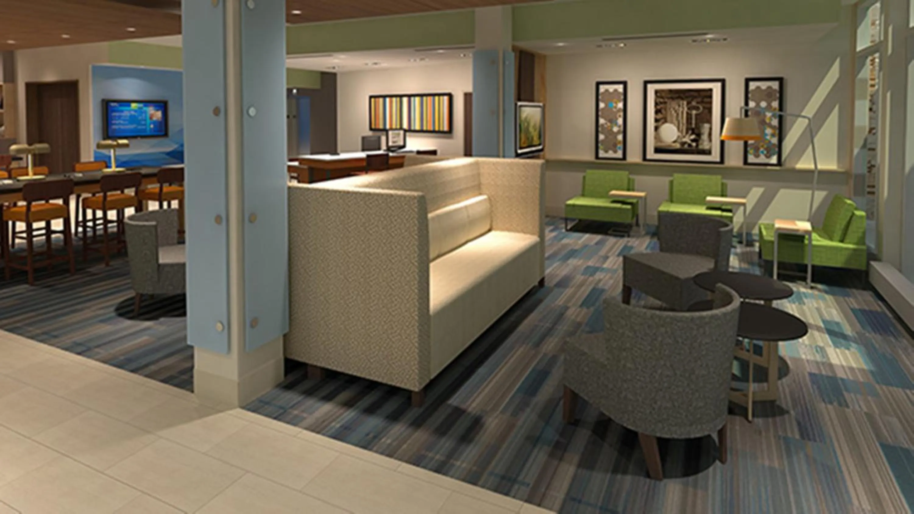 Seating area in Holiday Inn Express & Suites - Canton by IHG
