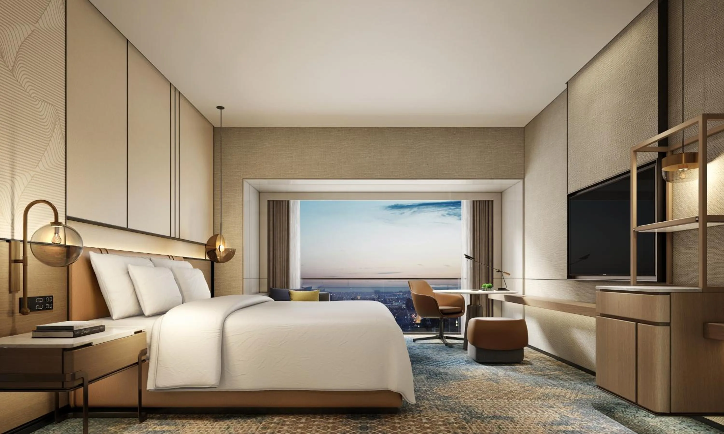 Bed in Crowne Plaza Hohhot City Center