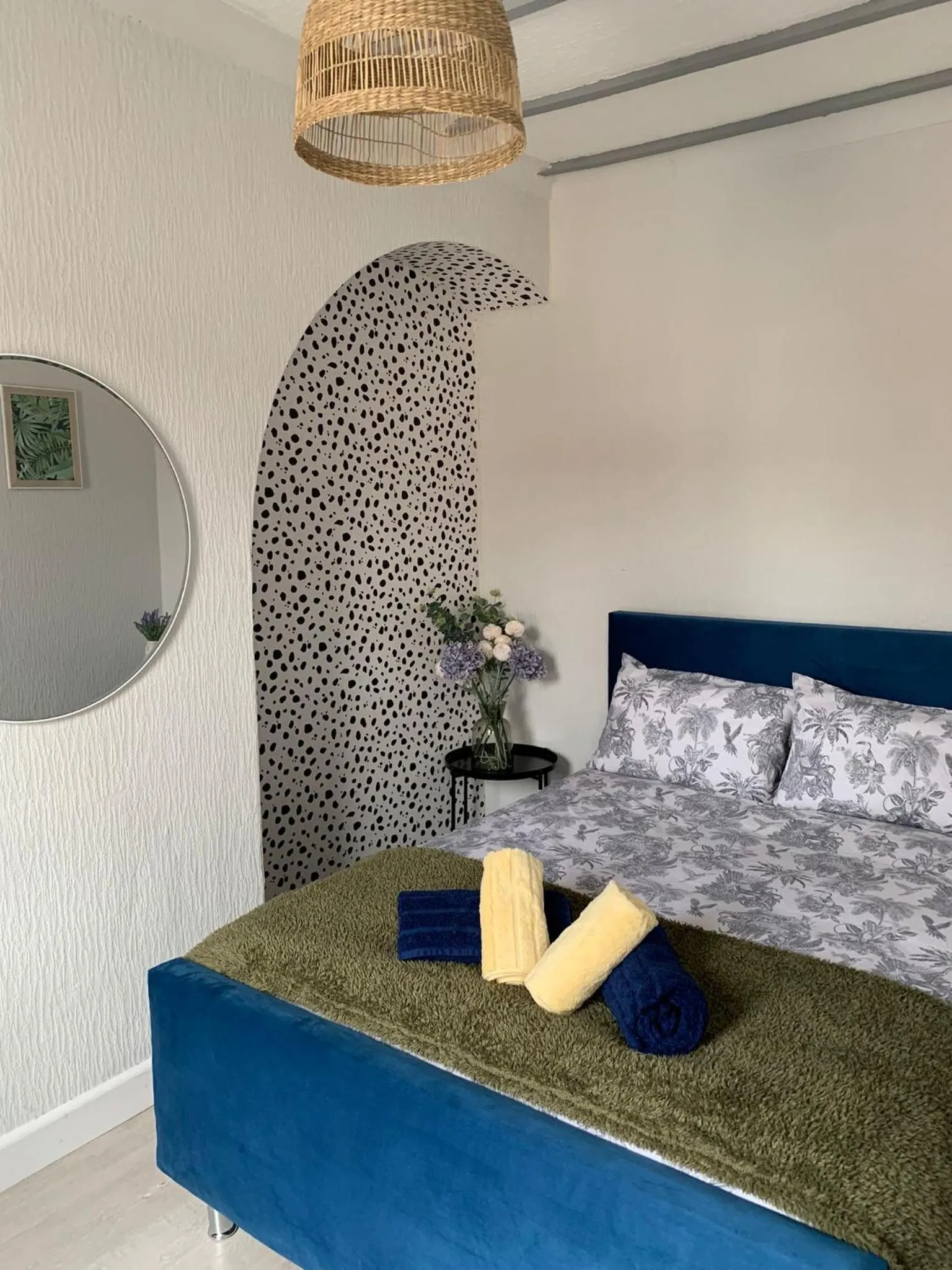 Bedroom, Bed in House of cosy dots