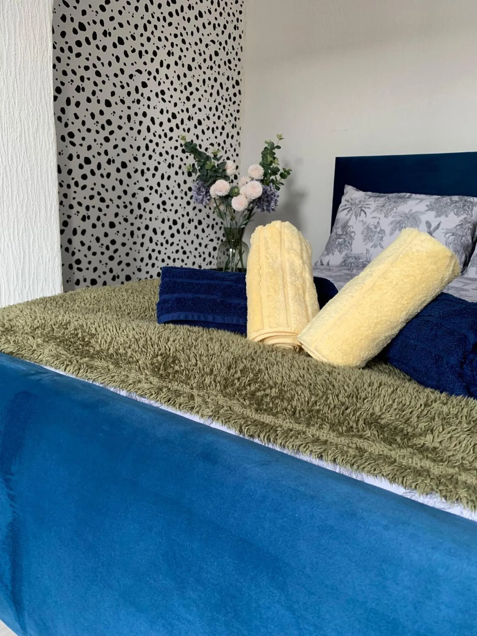 Bedroom, Bed in House of cosy dots