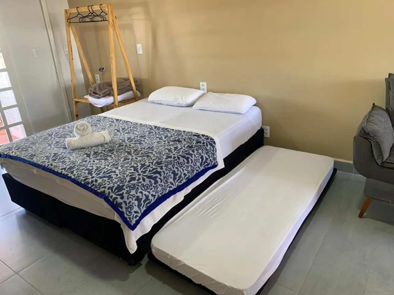 Bed in Pousada Portal da Praia