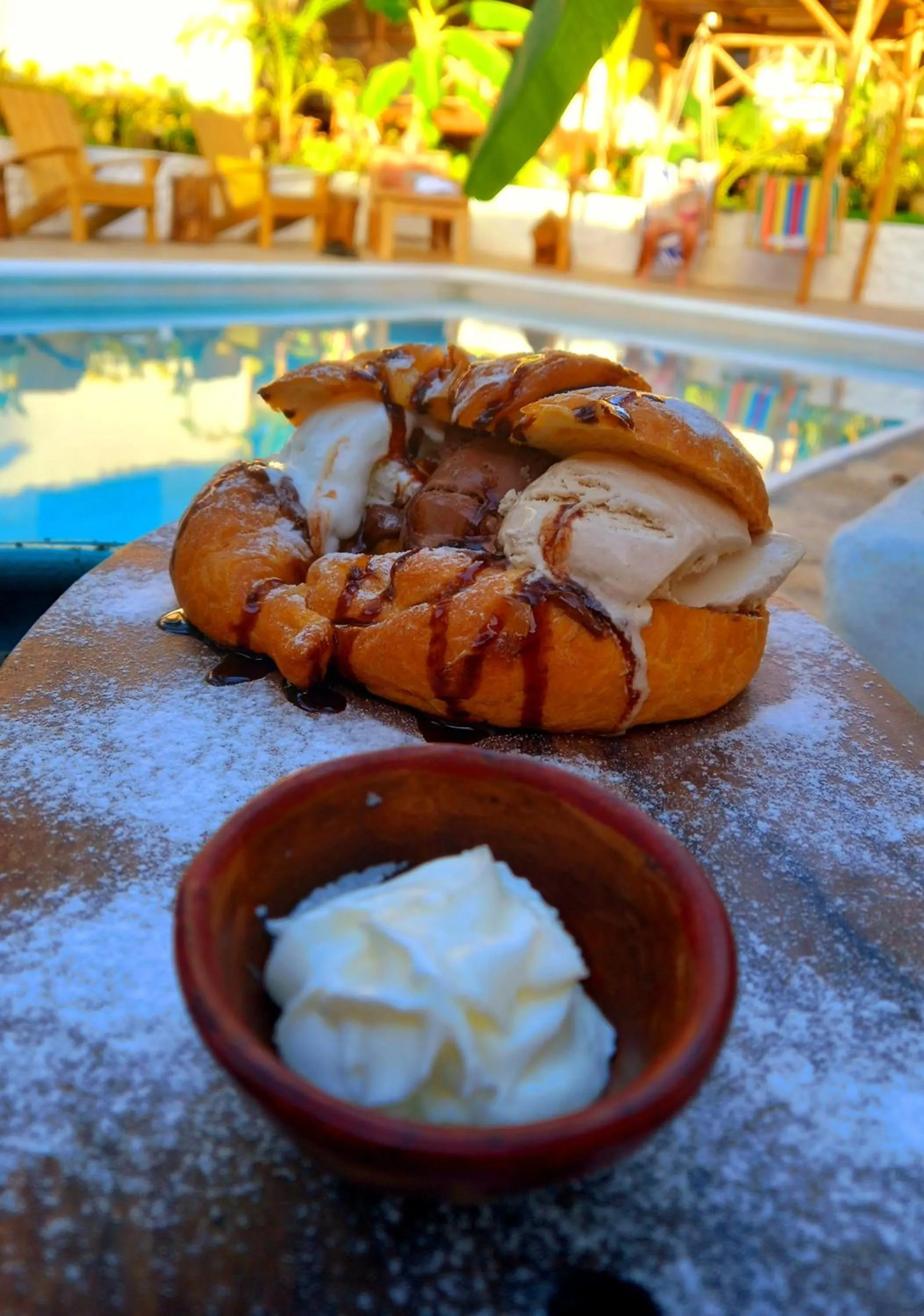 Food and drinks in Hotel Cabañas Puesta del Sol