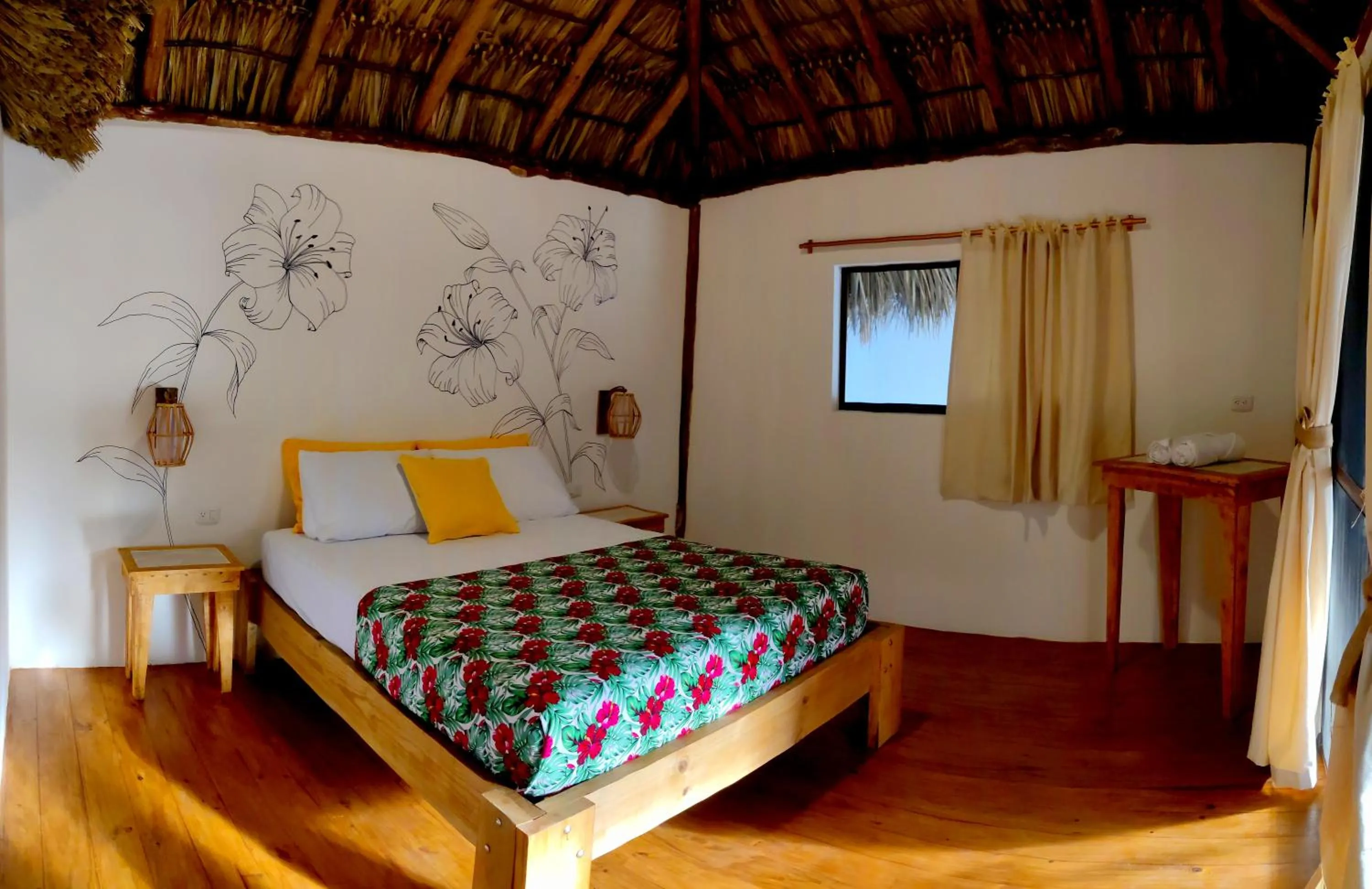 Bedroom, Bed in Hotel Cabañas Puesta del Sol