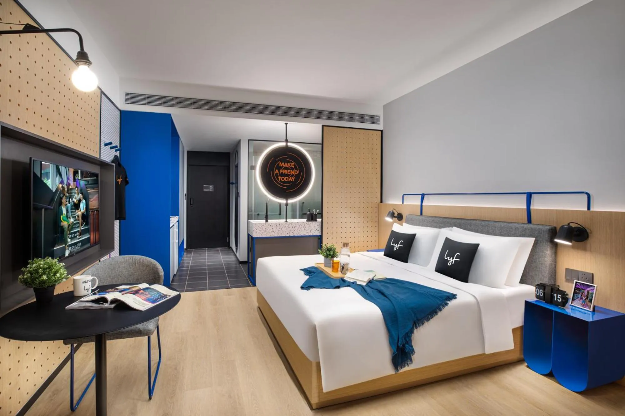 Photo of the whole room in lyf Mid-Town Hangzhou