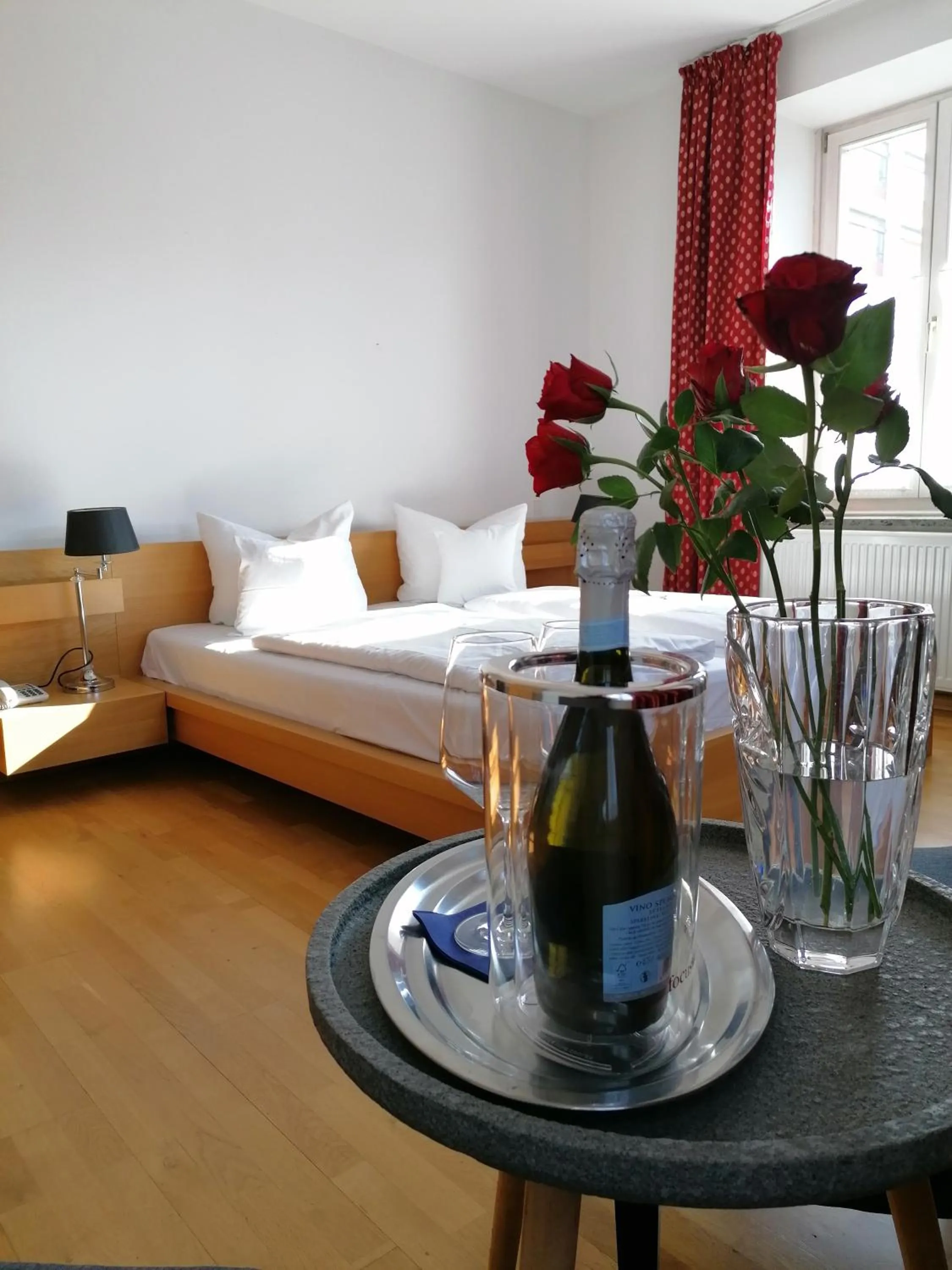 Decorative detail, Bed in Hotel Wendelstein