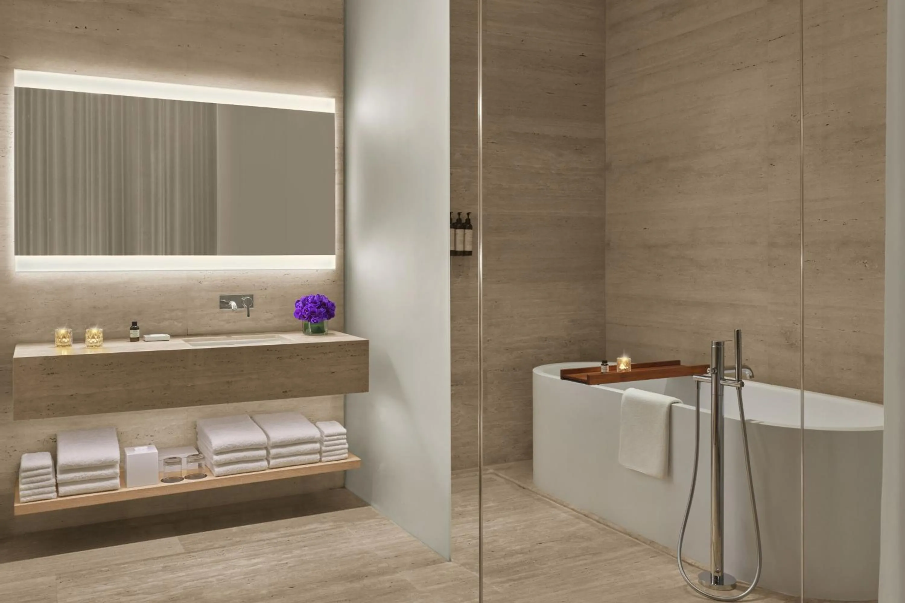 Bathroom in The Dubai EDITION