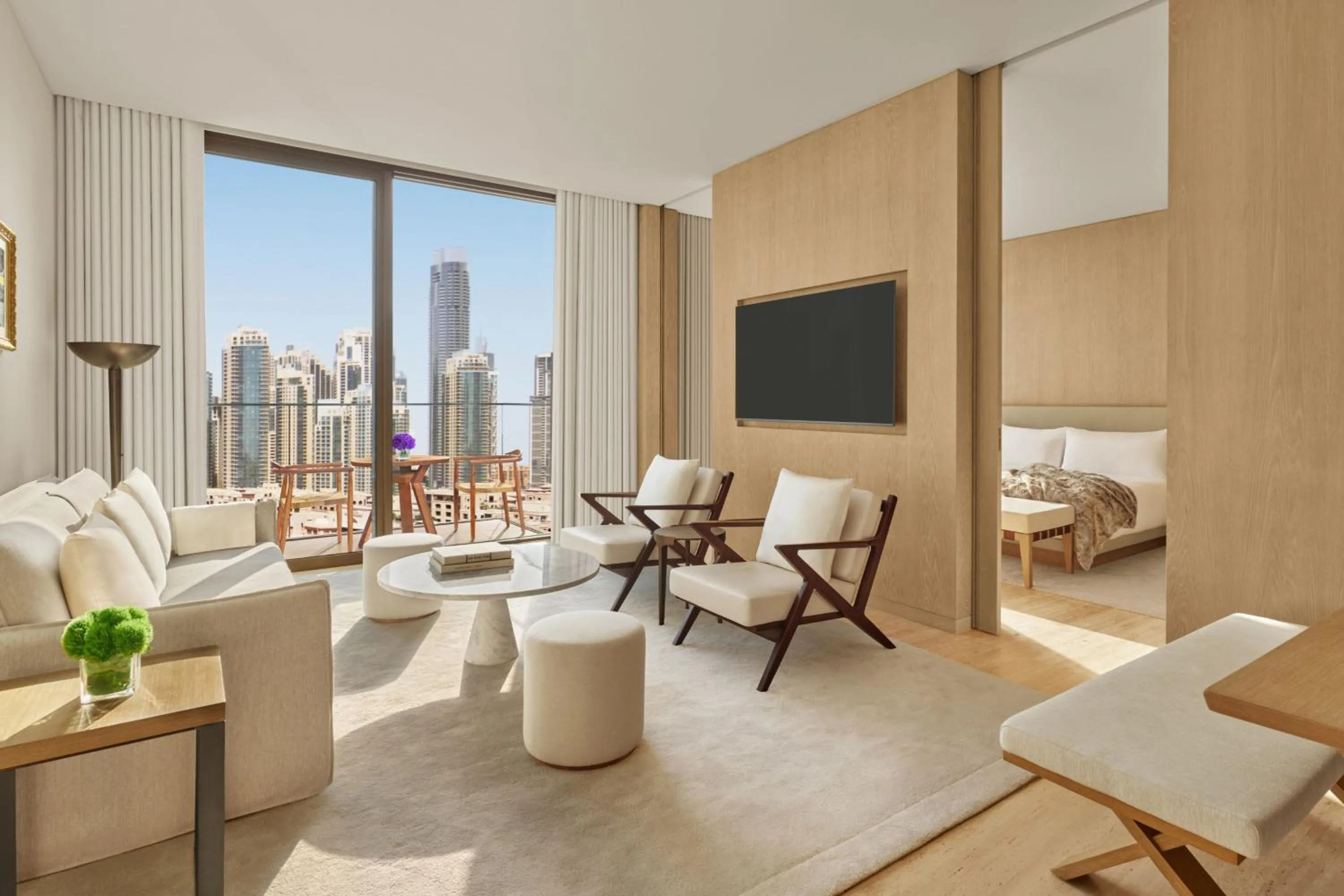 Living room in The Dubai EDITION