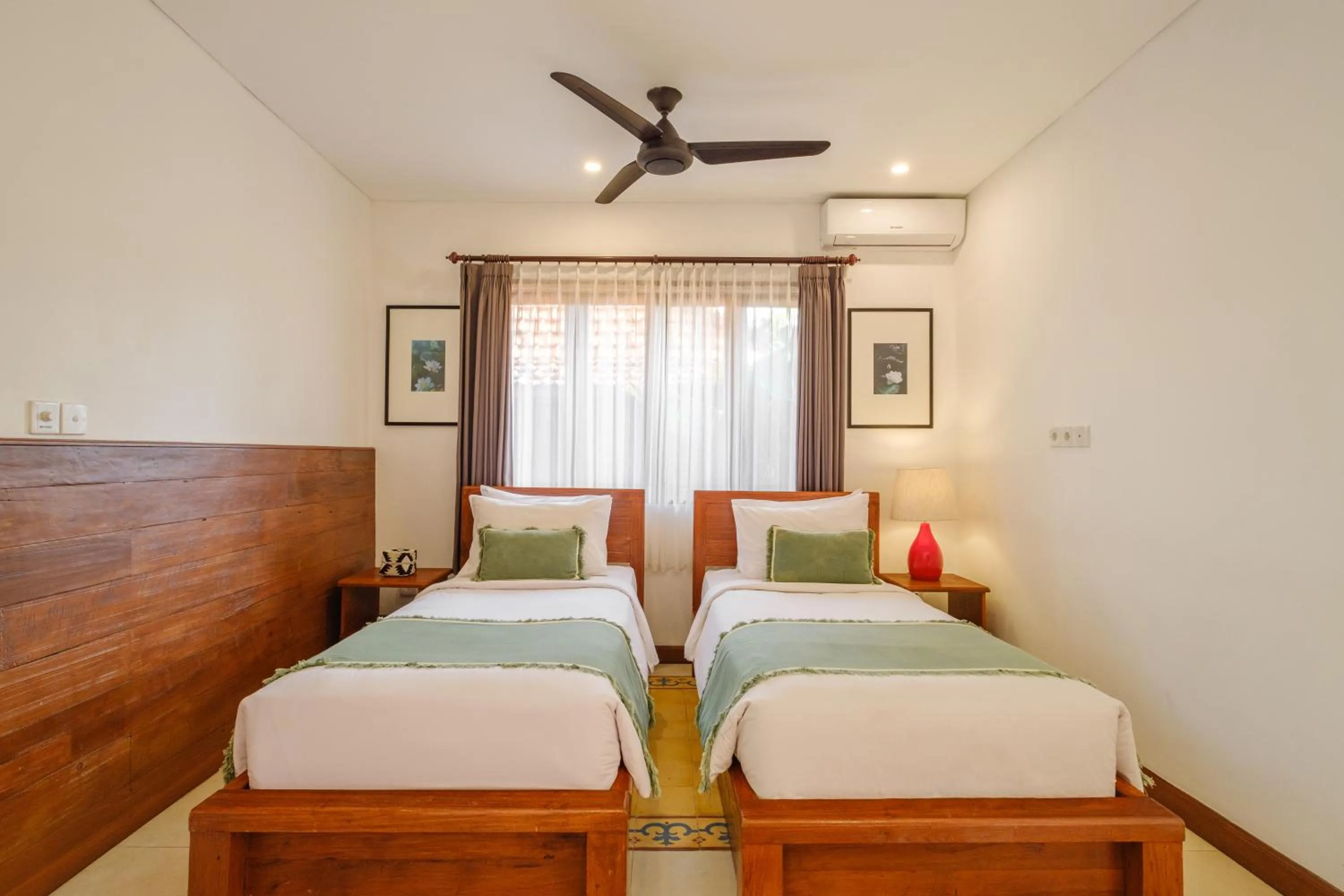 Bed in Villa Asrava Ubud