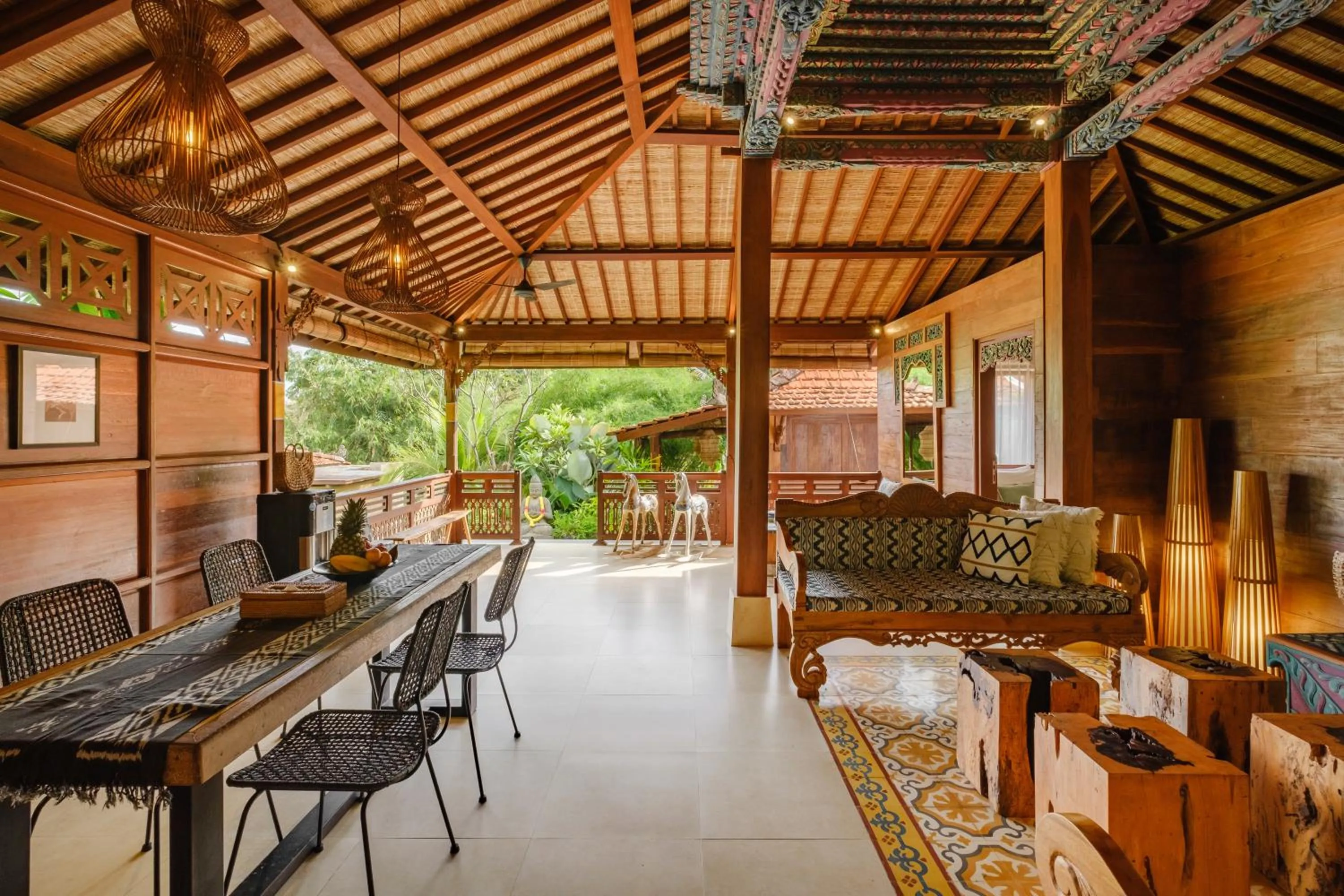Living room in Villa Asrava Ubud