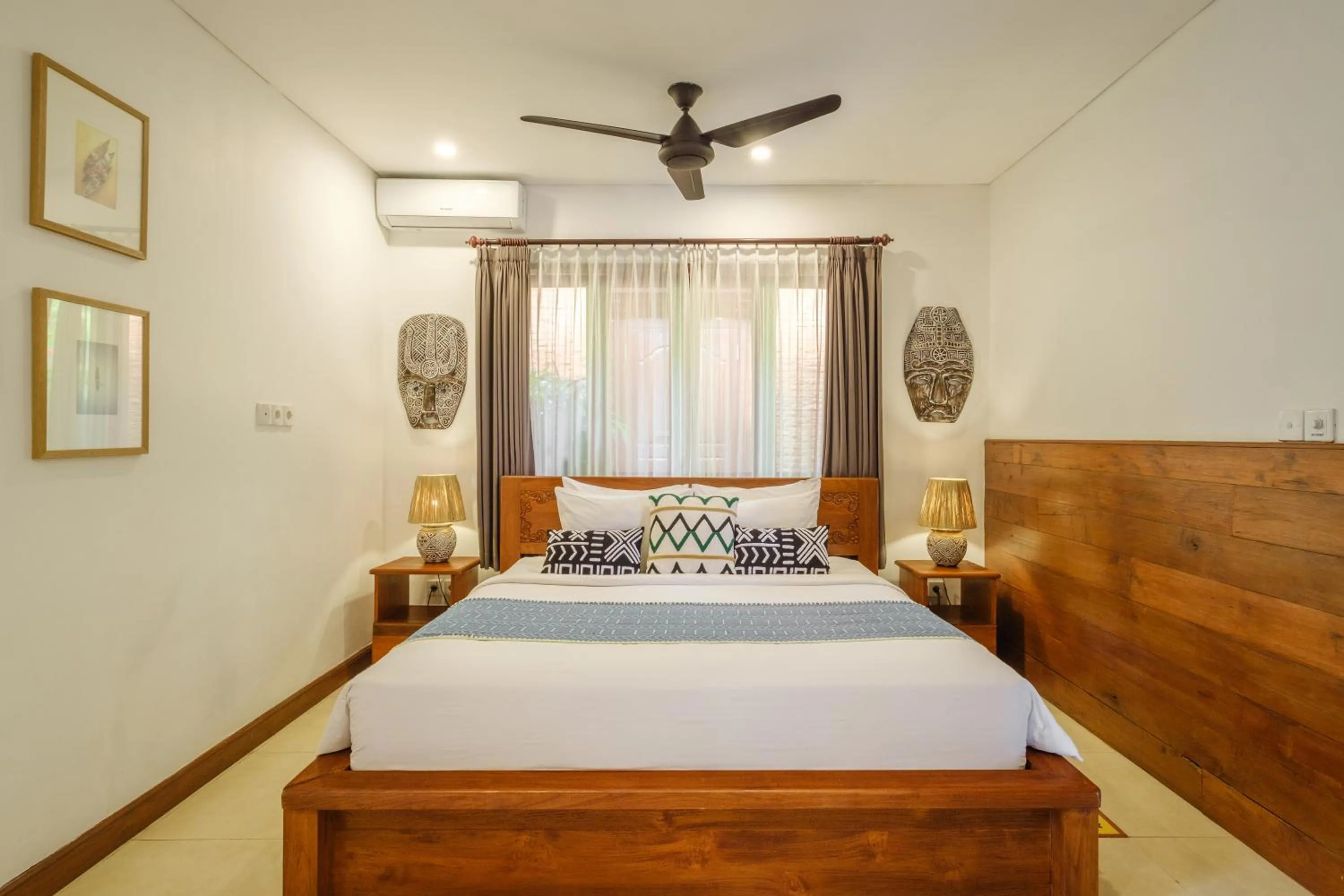 Bed in Villa Asrava Ubud