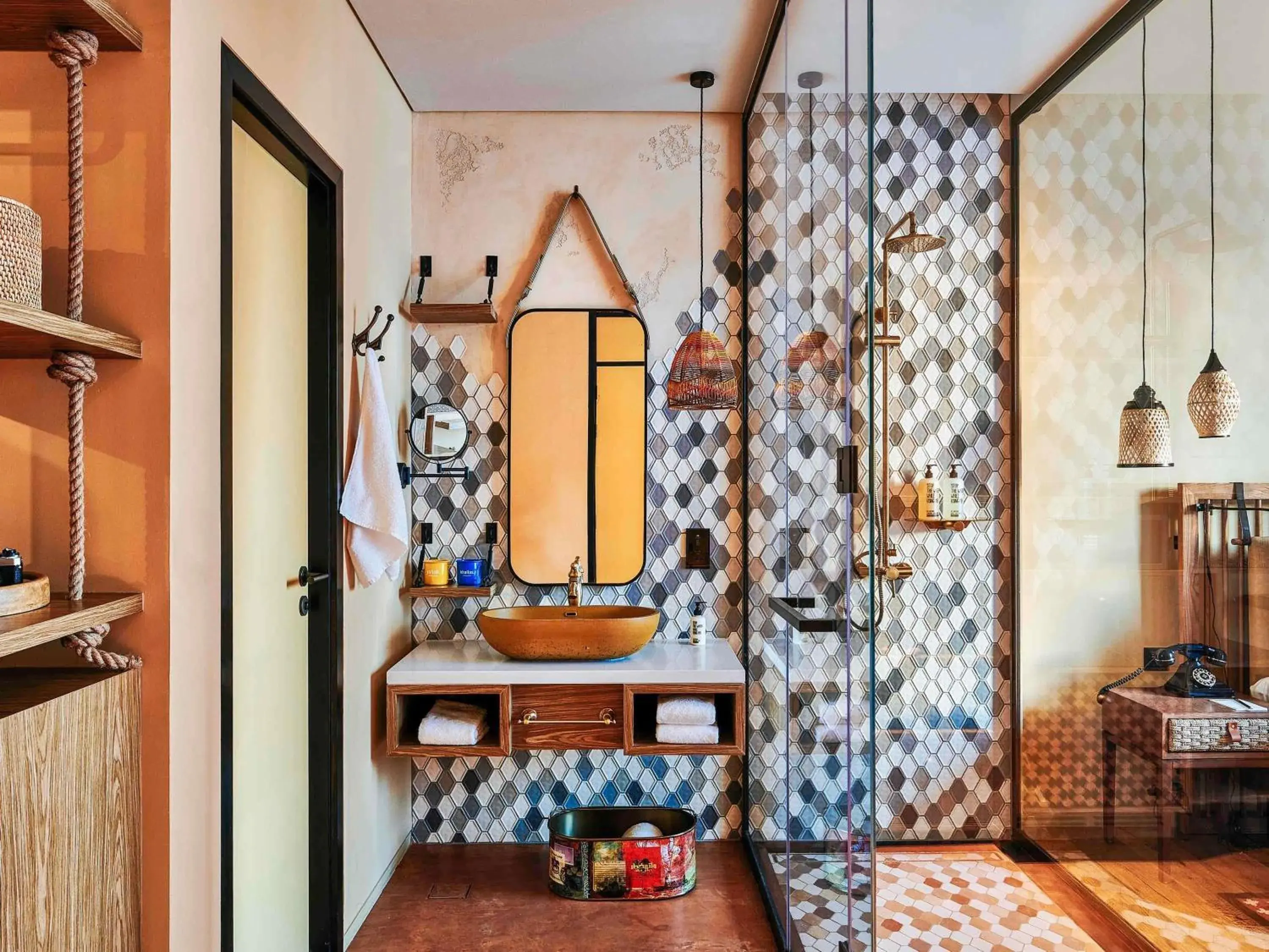 Bedroom in 25hours Hotel Dubai One Central Bedroom in 25hours Hotel Dubai One Central