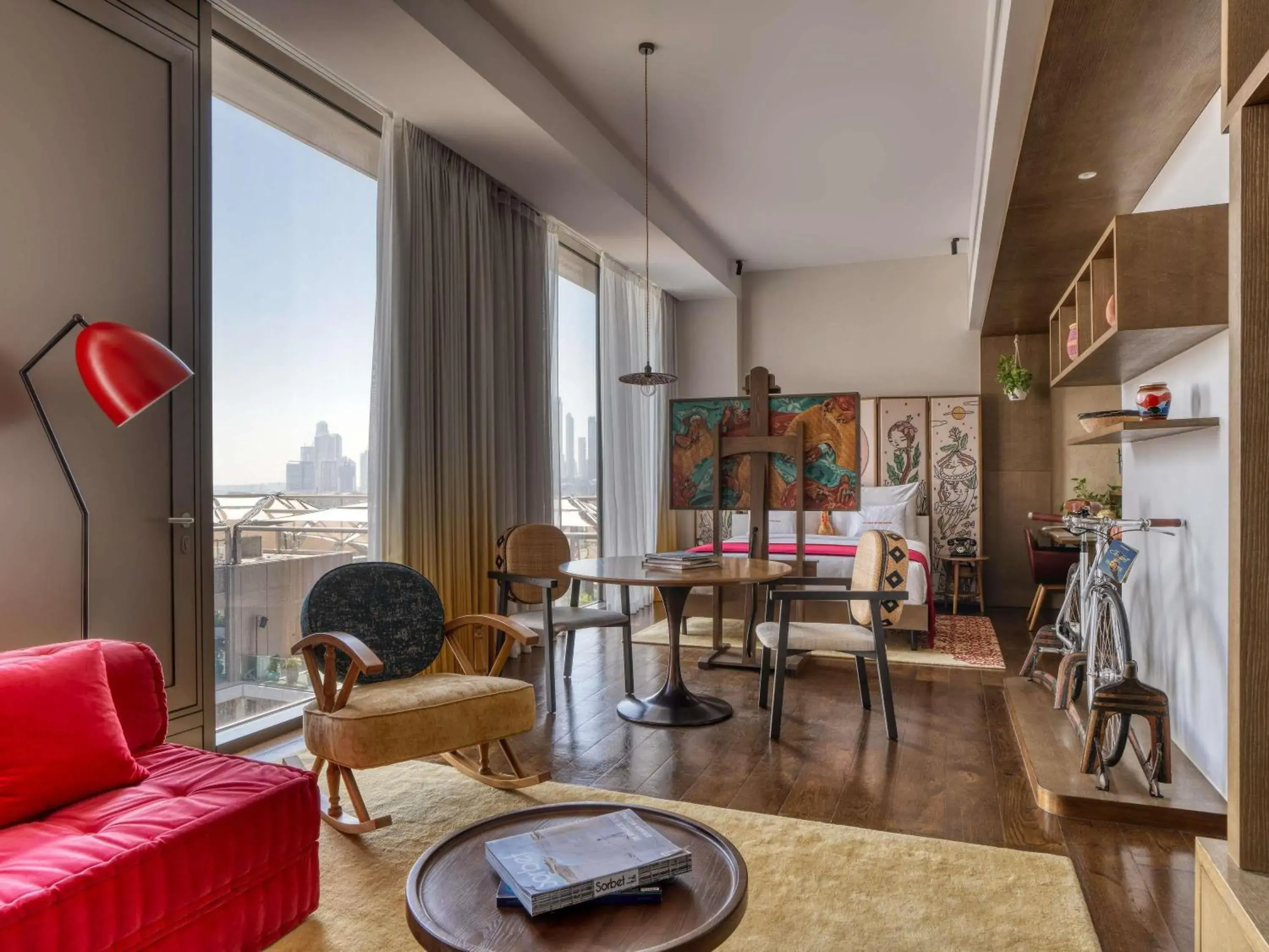 Bedroom in 25hours Hotel Dubai One Central Bedroom in 25hours Hotel Dubai One Central