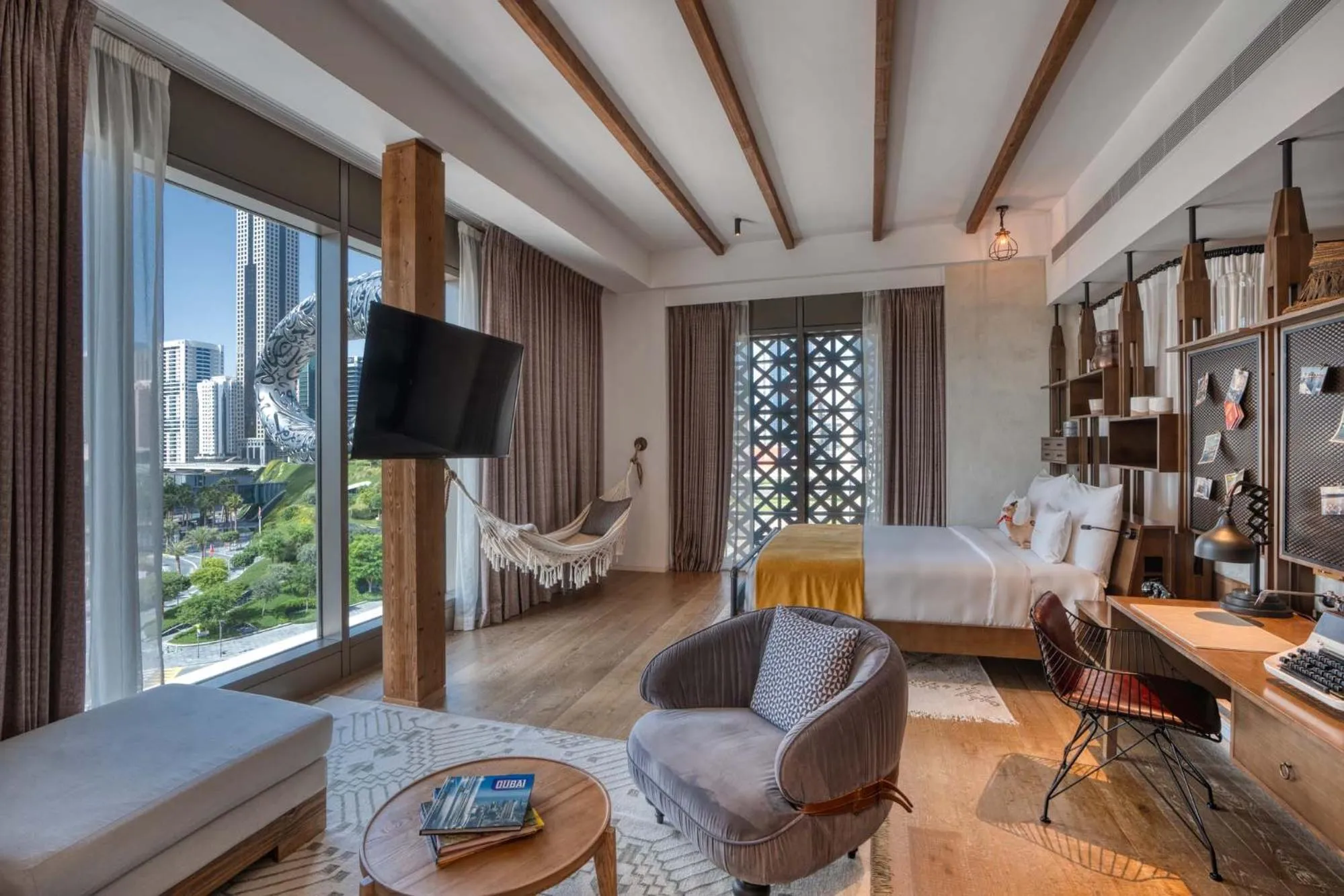 Bedroom in 25hours Hotel Dubai One Central