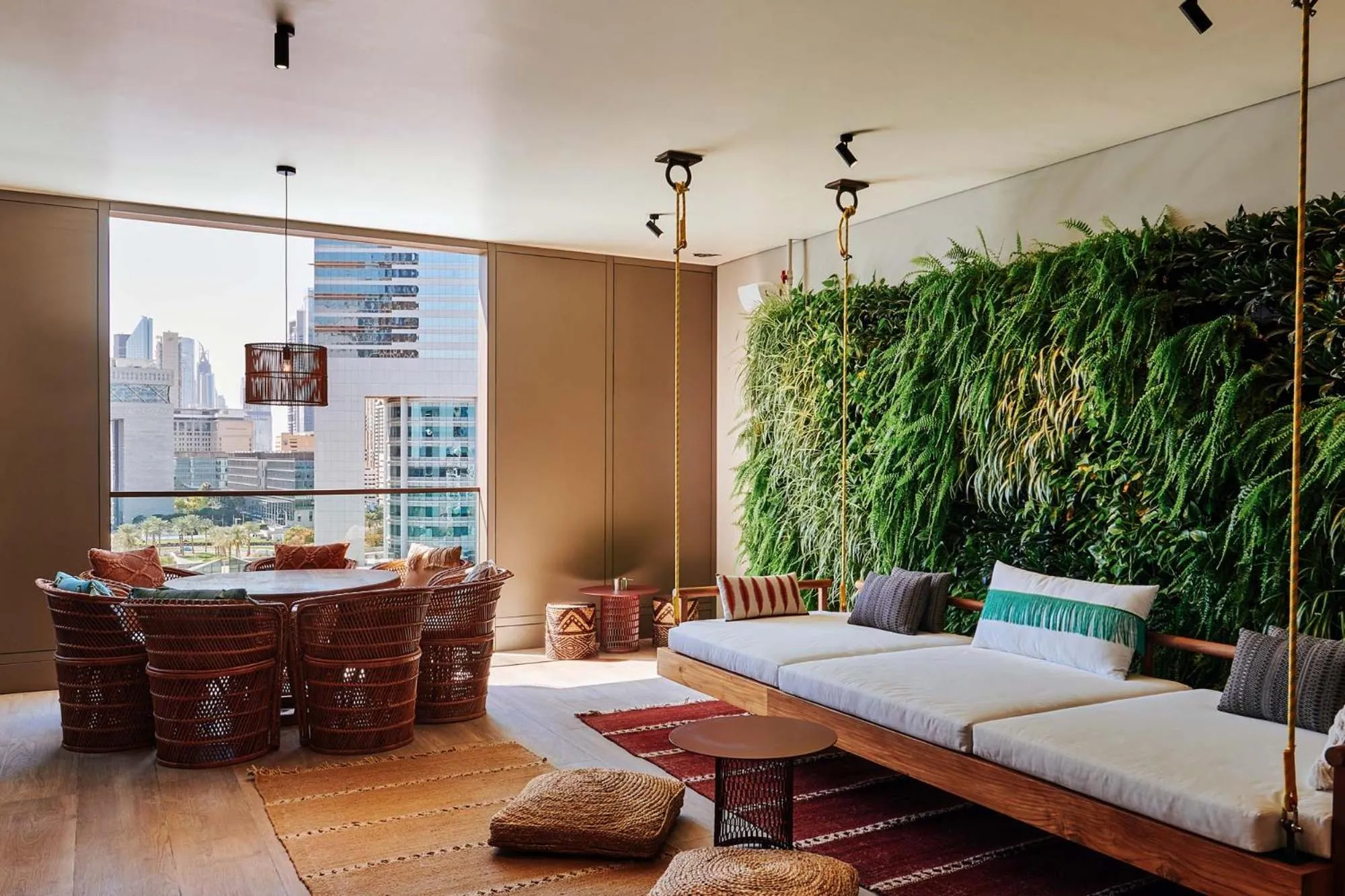 Seating area, Bed in 25hours Hotel Dubai One Central