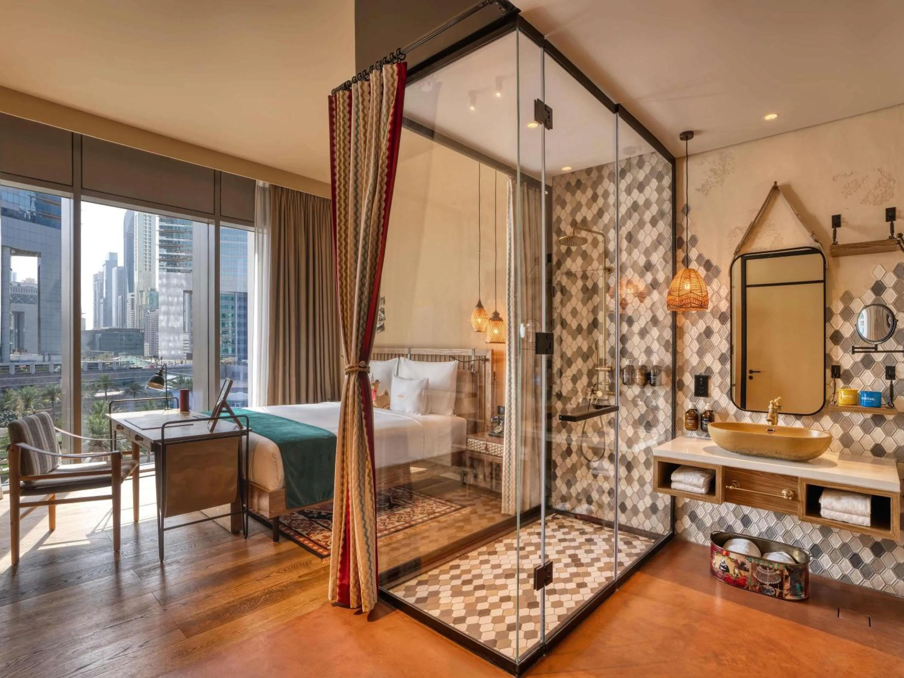 Bedroom in 25hours Hotel Dubai One Central