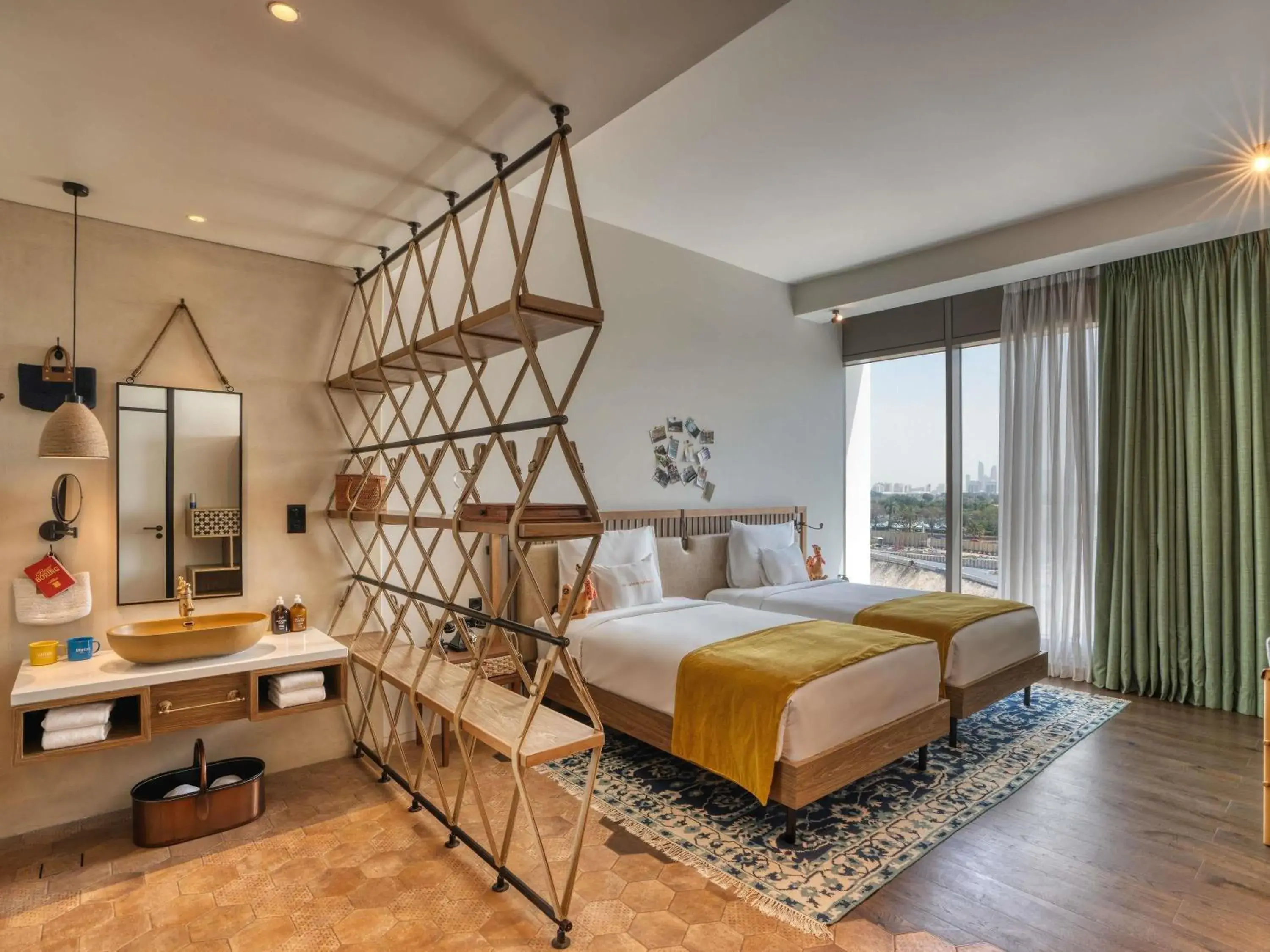 Large Glamping Twin Room (Free Shuttle Service to Kite Beach and Dubai Mall) in 25hours Hotel Dubai One Central Large Glamping Twin Room (Free Shuttle Service to Kite Beach and Dubai Mall) in 25hours Hotel Dubai One Central