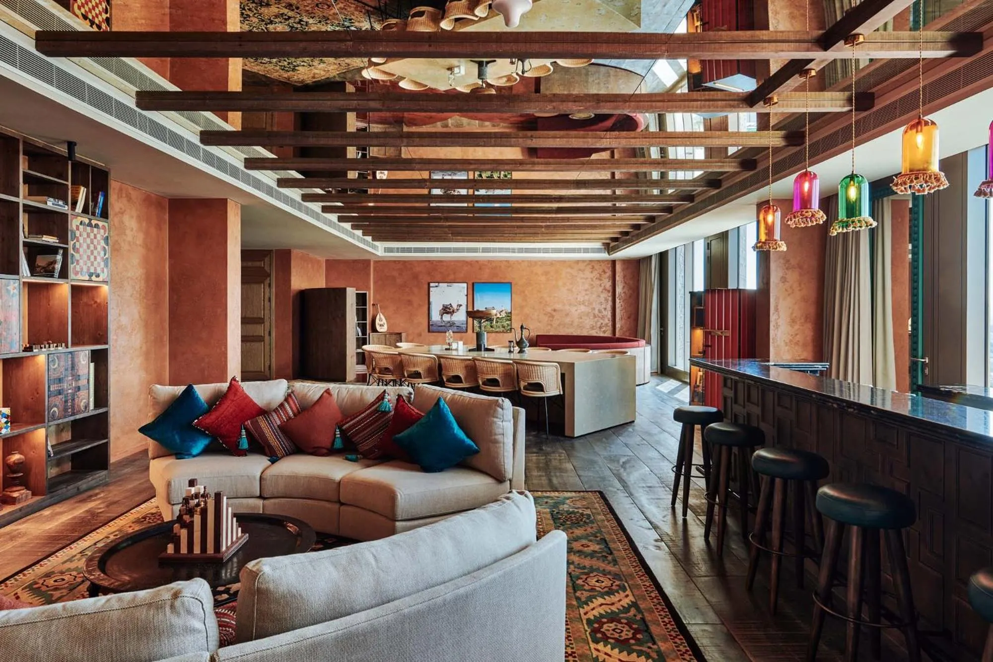 Living room in 25hours Hotel Dubai One Central