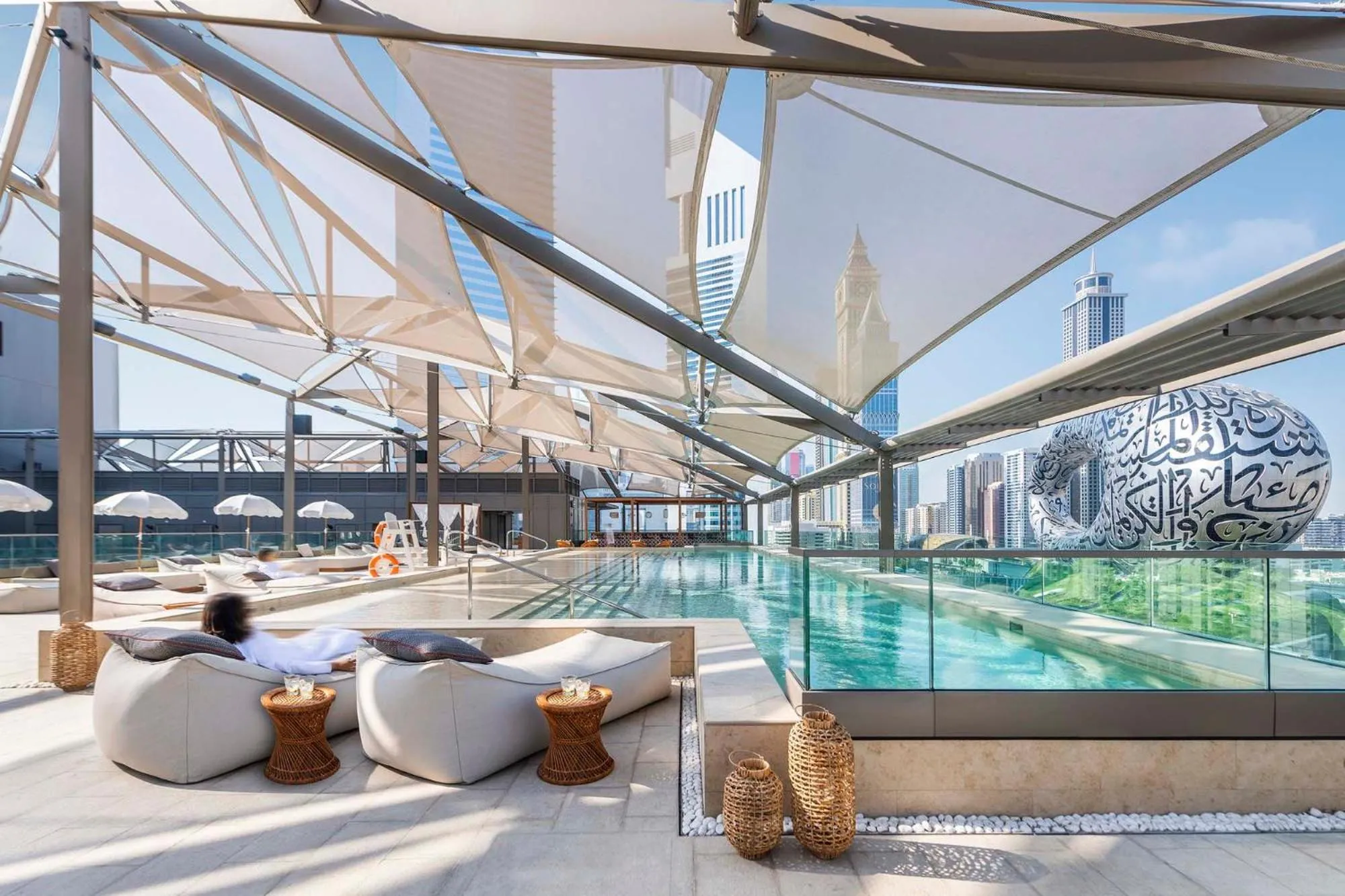 Swimming pool in 25hours Hotel Dubai One Central