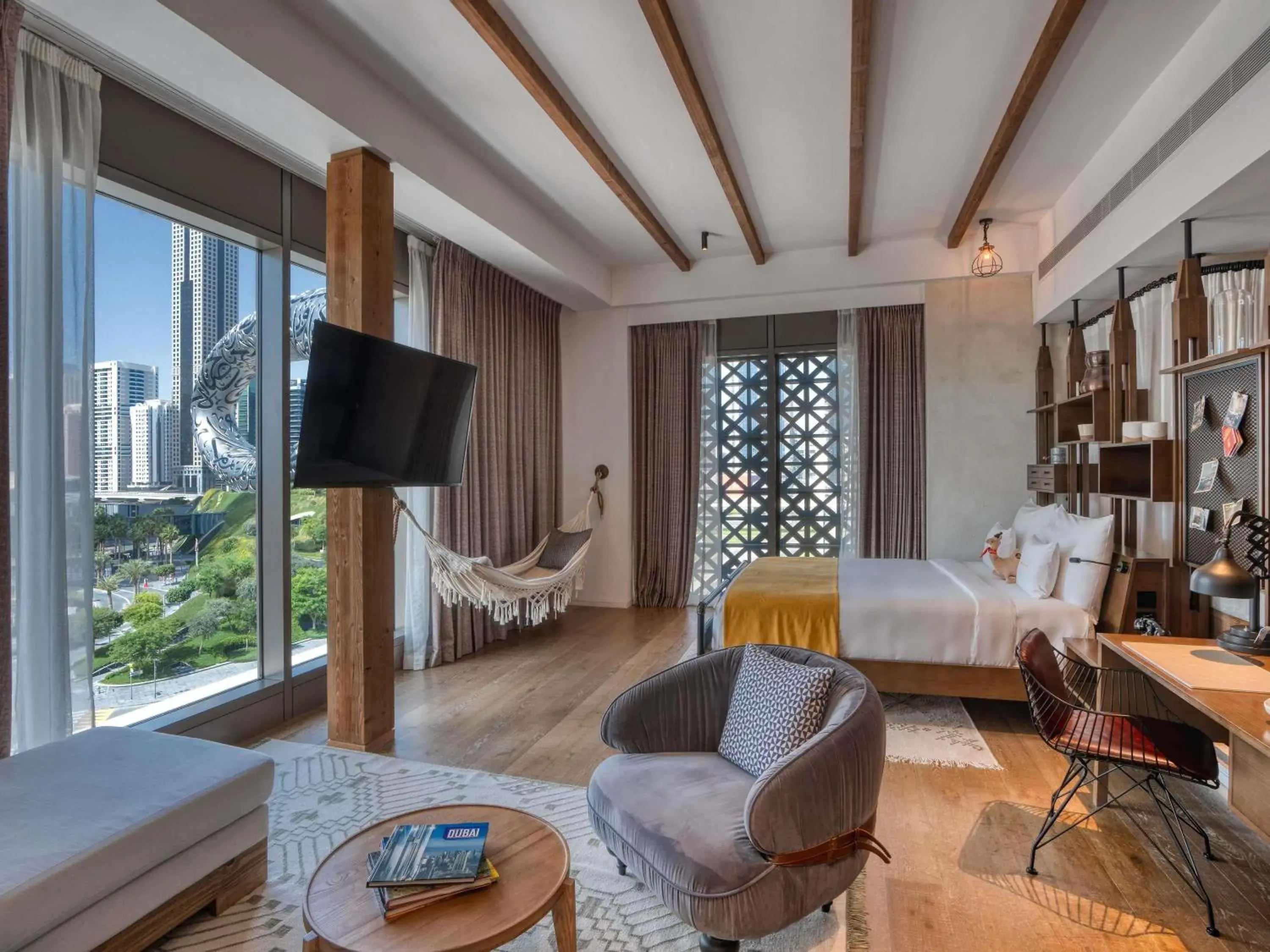 Large Farmstay Suite with Museum View in 25hours Hotel Dubai One Central Large Farmstay Suite with Museum View in 25hours Hotel Dubai One Central