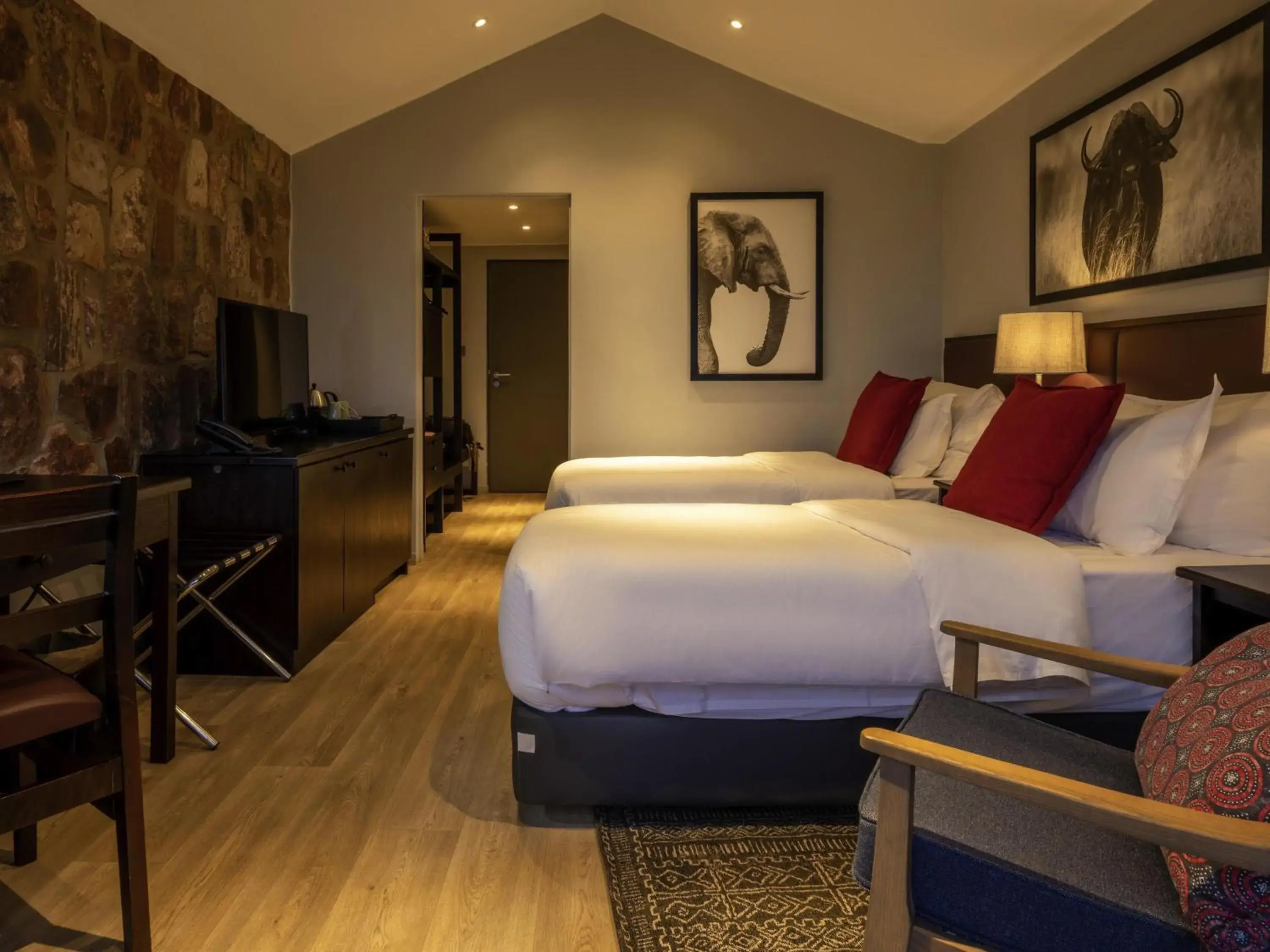 Bedroom, Bed in Mantis Akagera Game Lodge Bedroom, Bed in Mantis Akagera Game Lodge