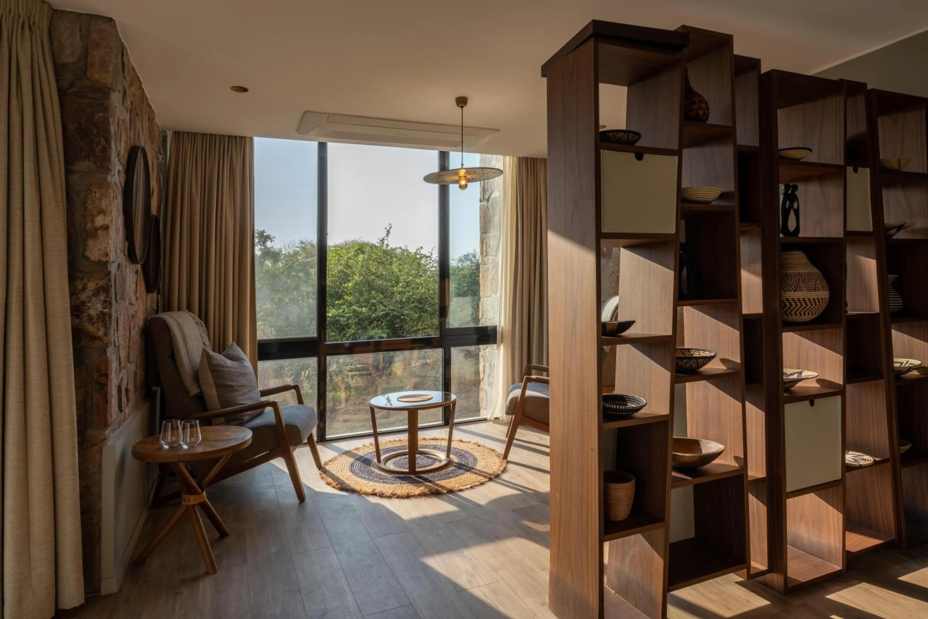 Seating area in Mantis Akagera Game Lodge