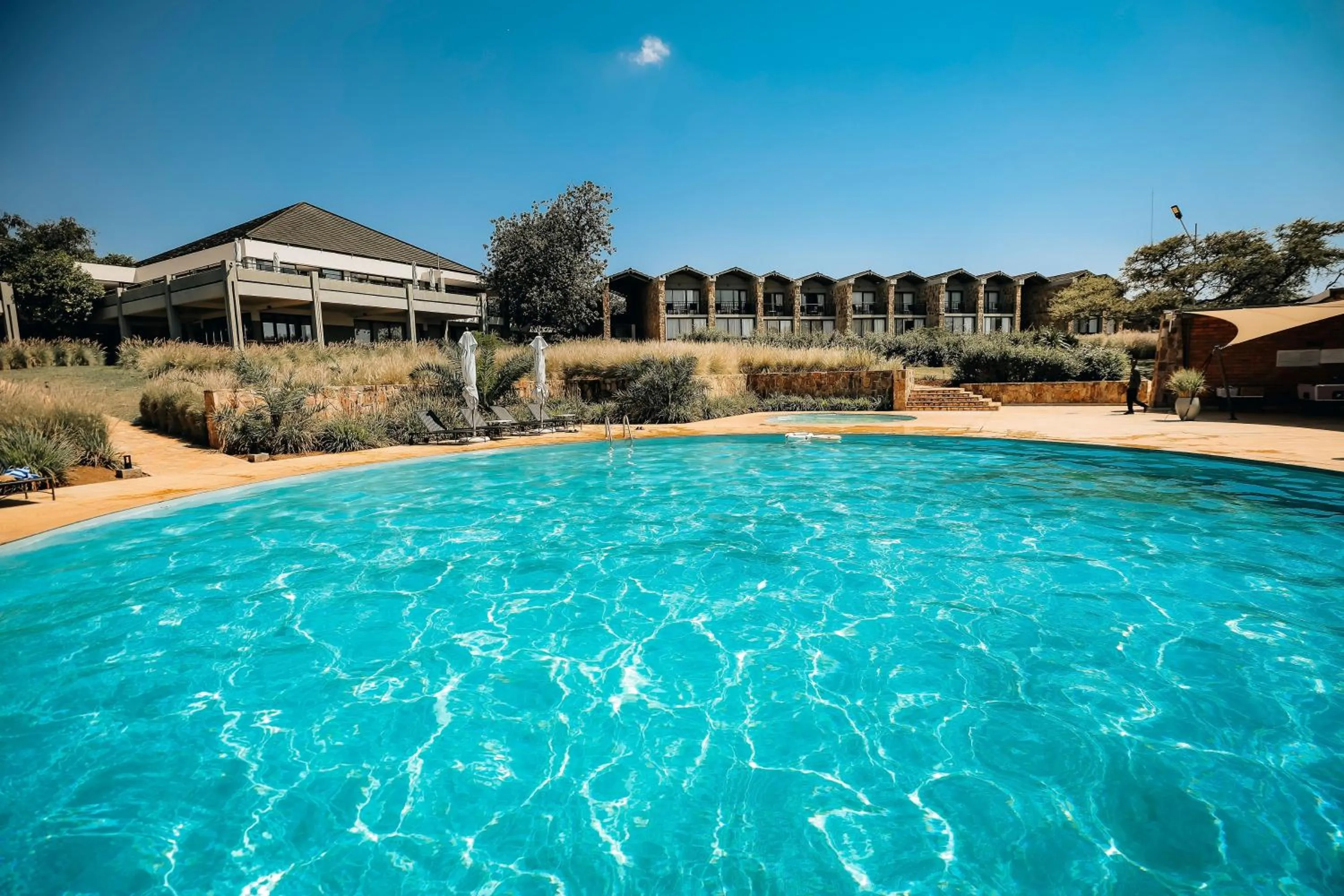 Pool view in Mantis Akagera Game Lodge