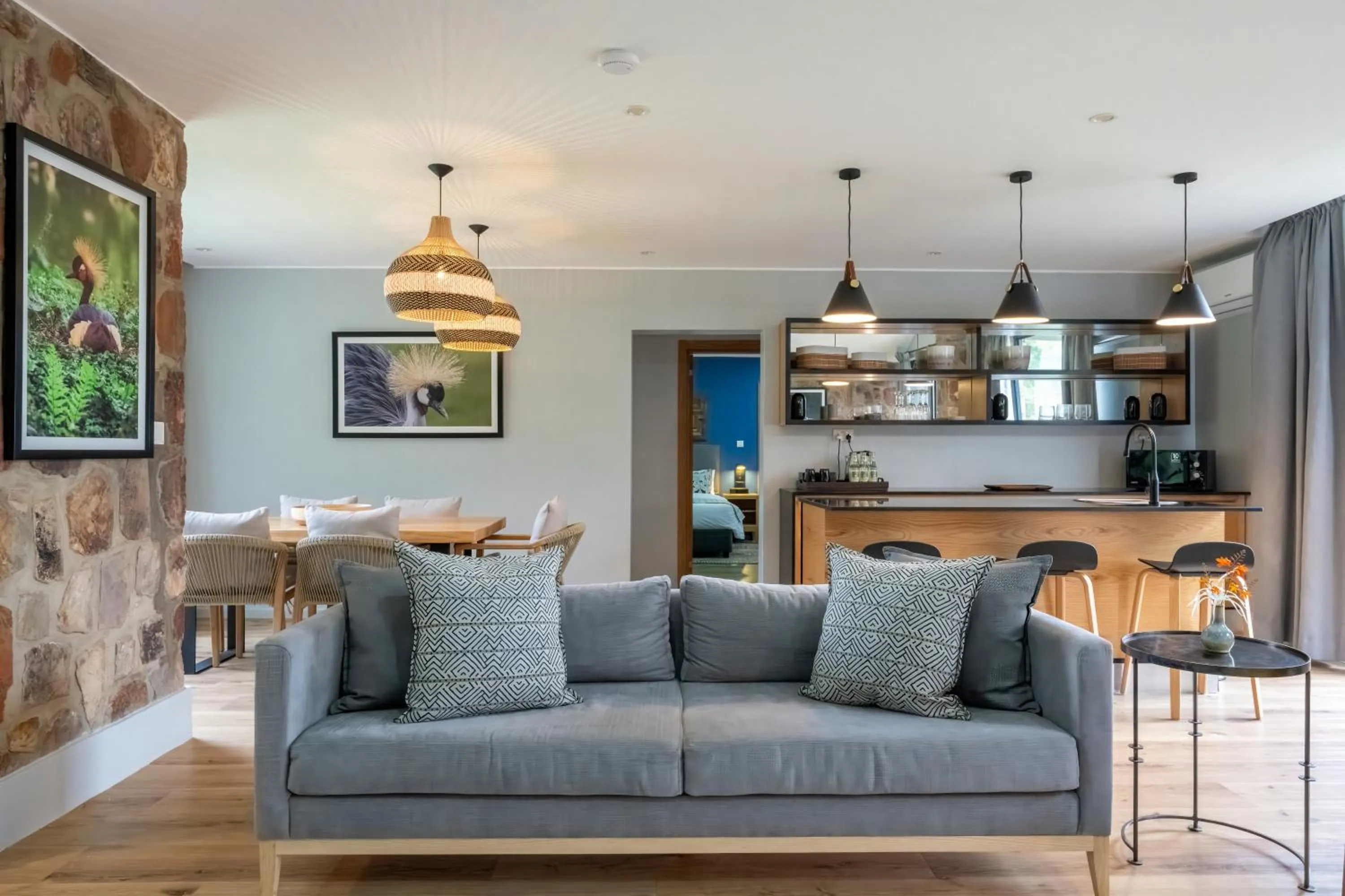 Seating area in Mantis Akagera Game Lodge