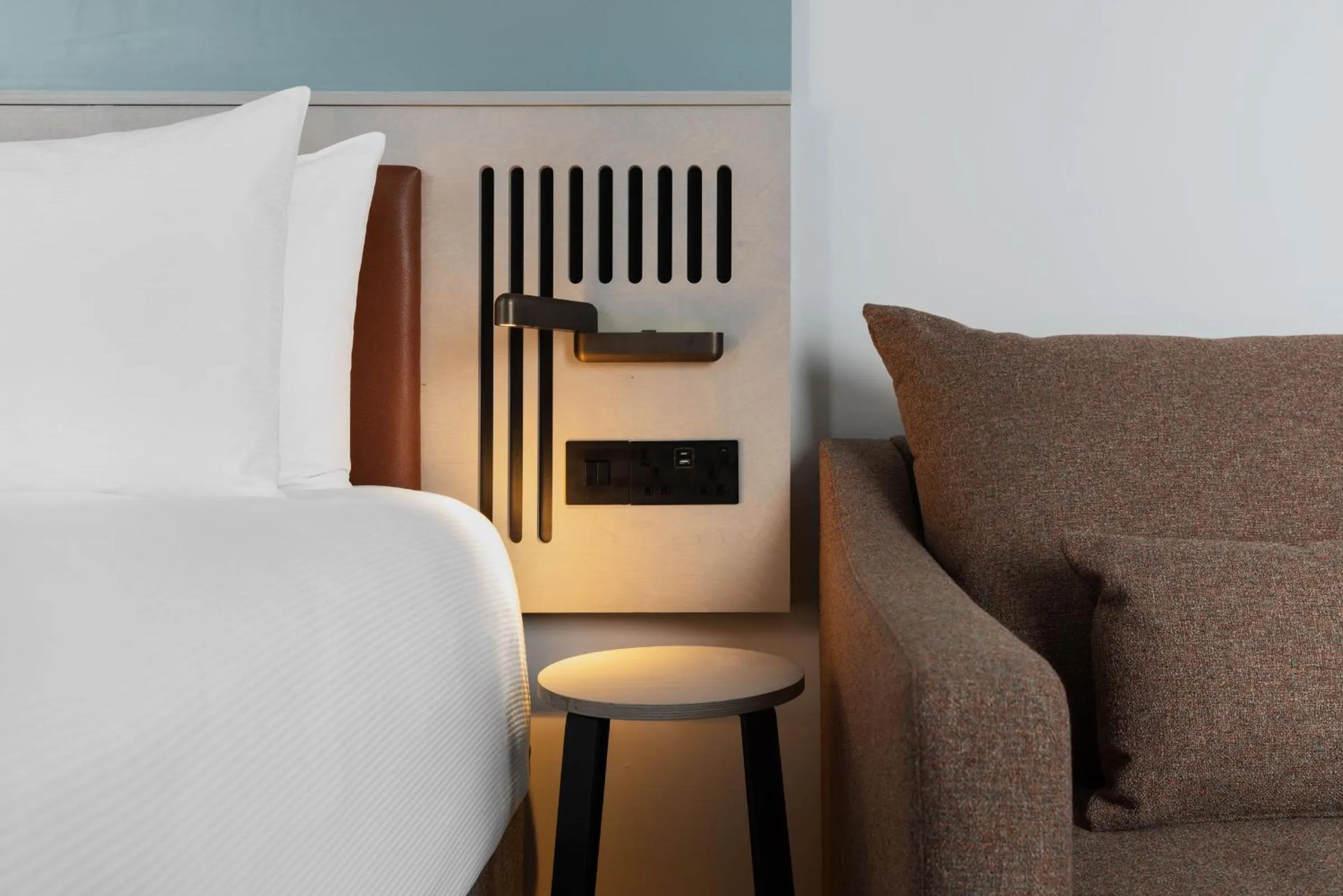 Seating area, Bed in Spark by Hilton London Romford