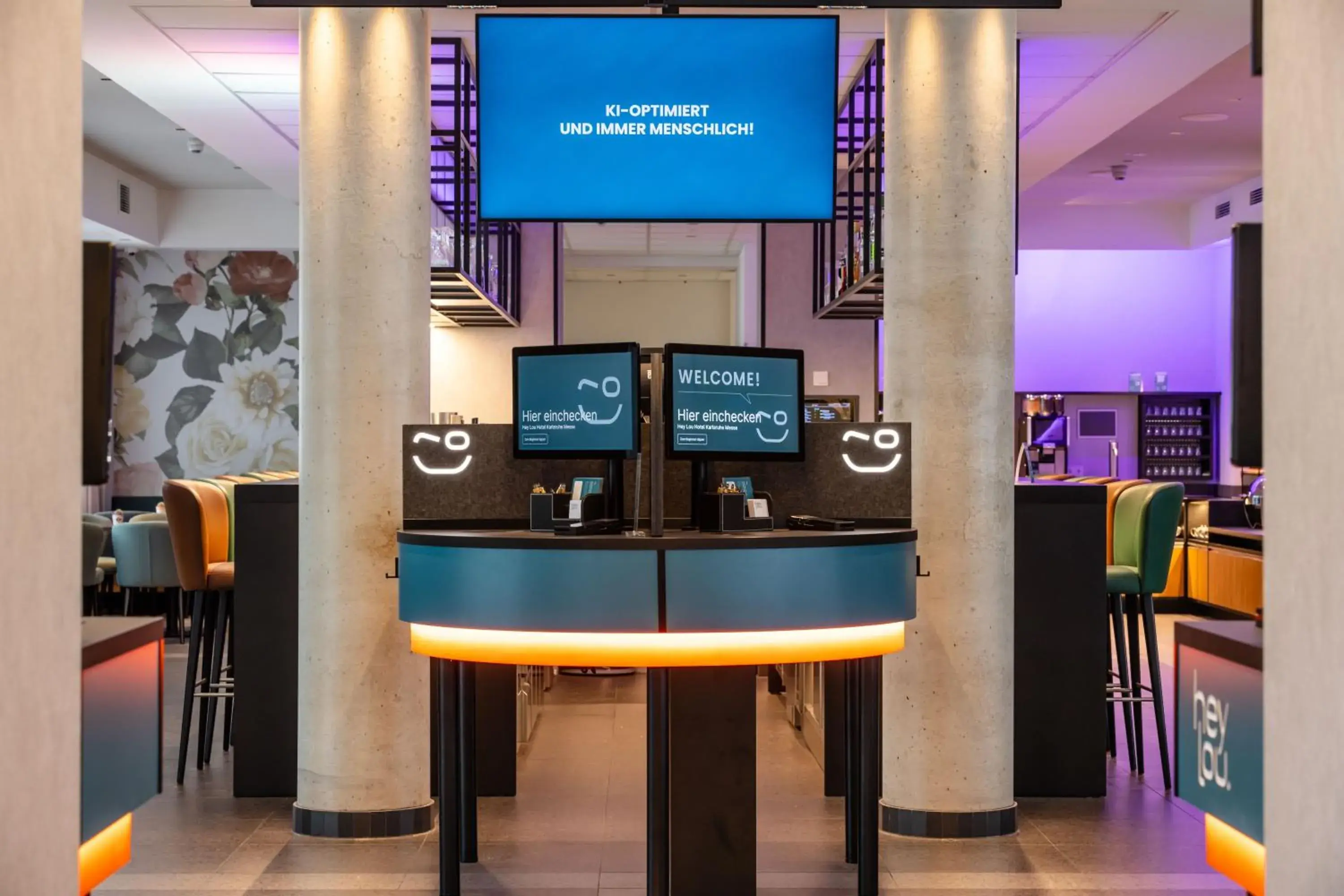 Lobby or reception in Hey Lou Hotel Karlsruhe Messe Lobby or reception in Hey Lou Hotel Karlsruhe Messe