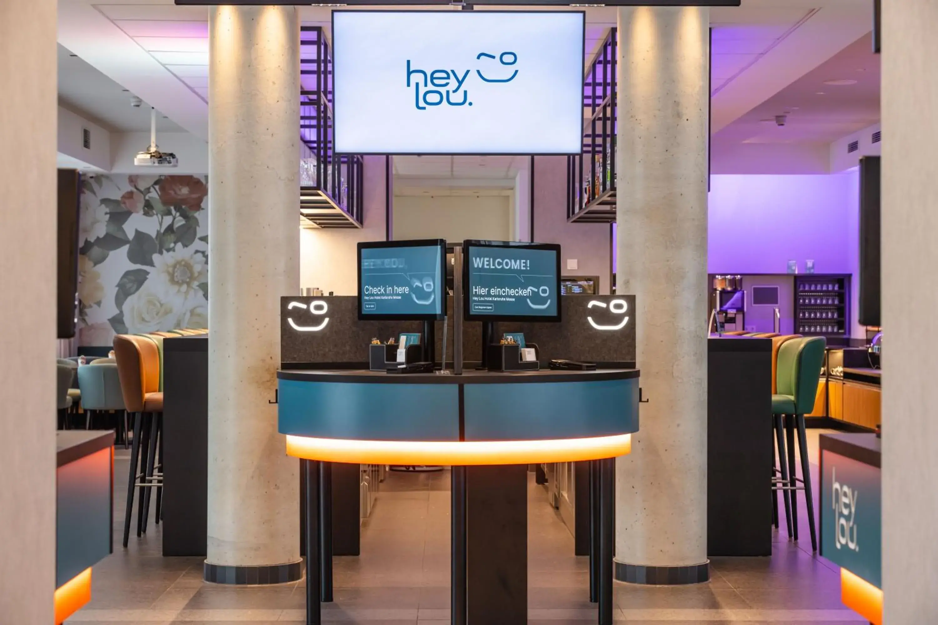 Lobby or reception in Hey Lou Hotel Karlsruhe Messe Lobby or reception in Hey Lou Hotel Karlsruhe Messe