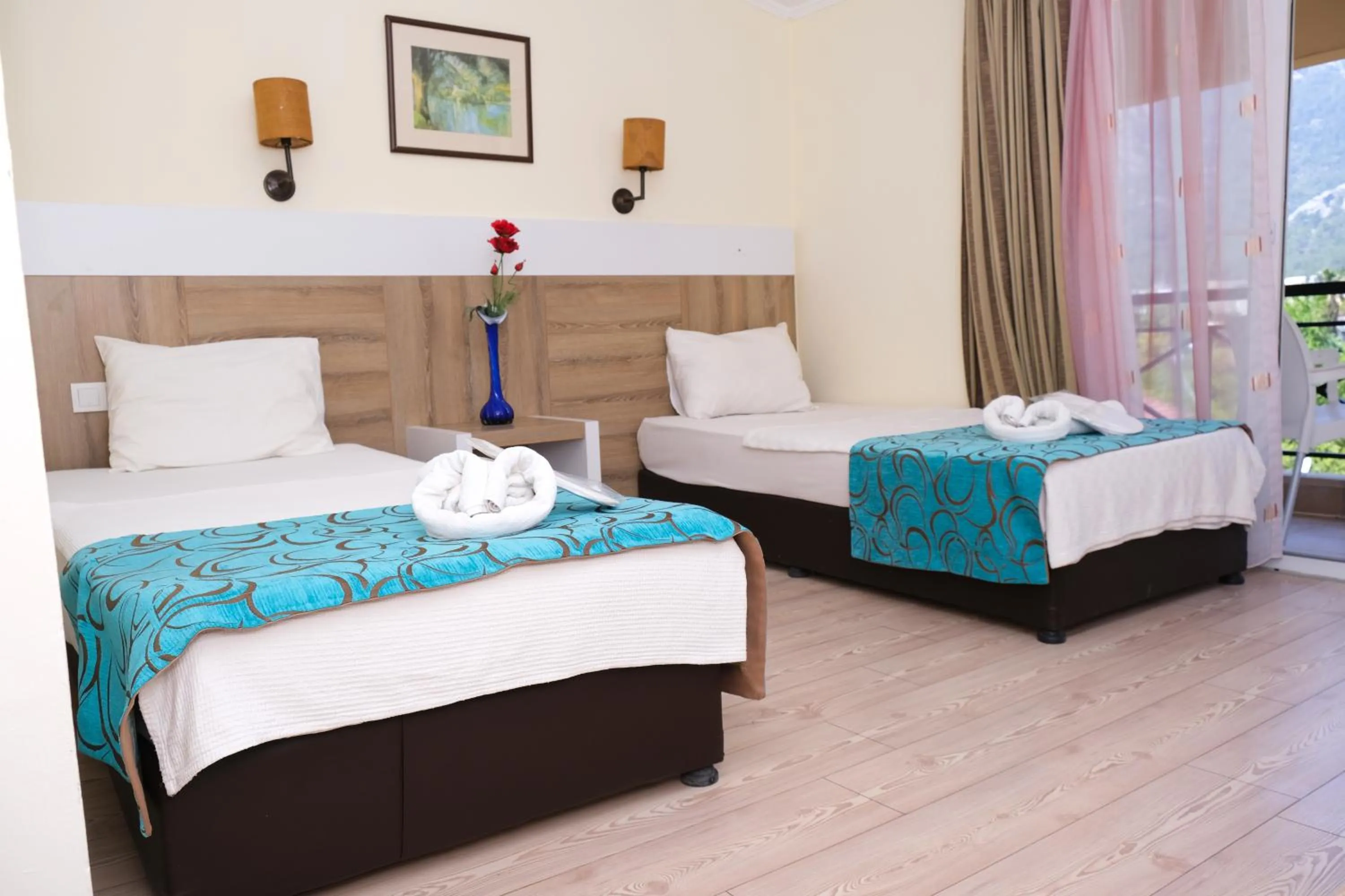 Bed in Beldibi Beach Hotel