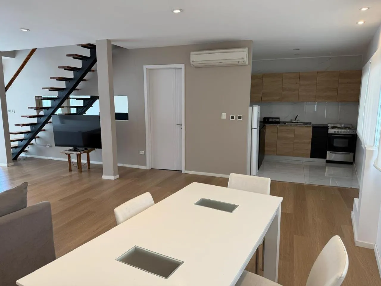 Kitchen or kitchenette in Purobaires Hotel Boutique