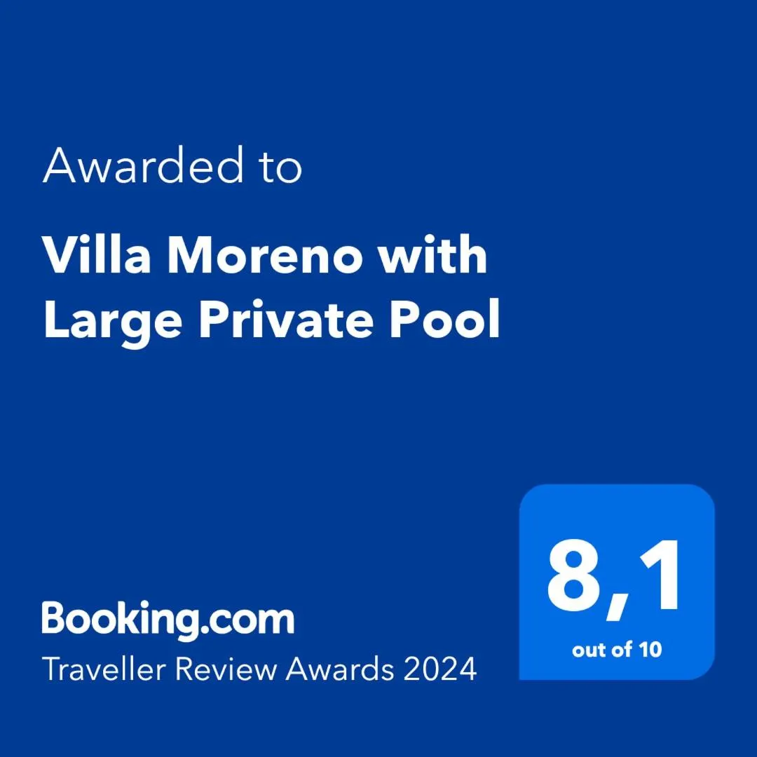 Villa Moreno with Large Private Pool
