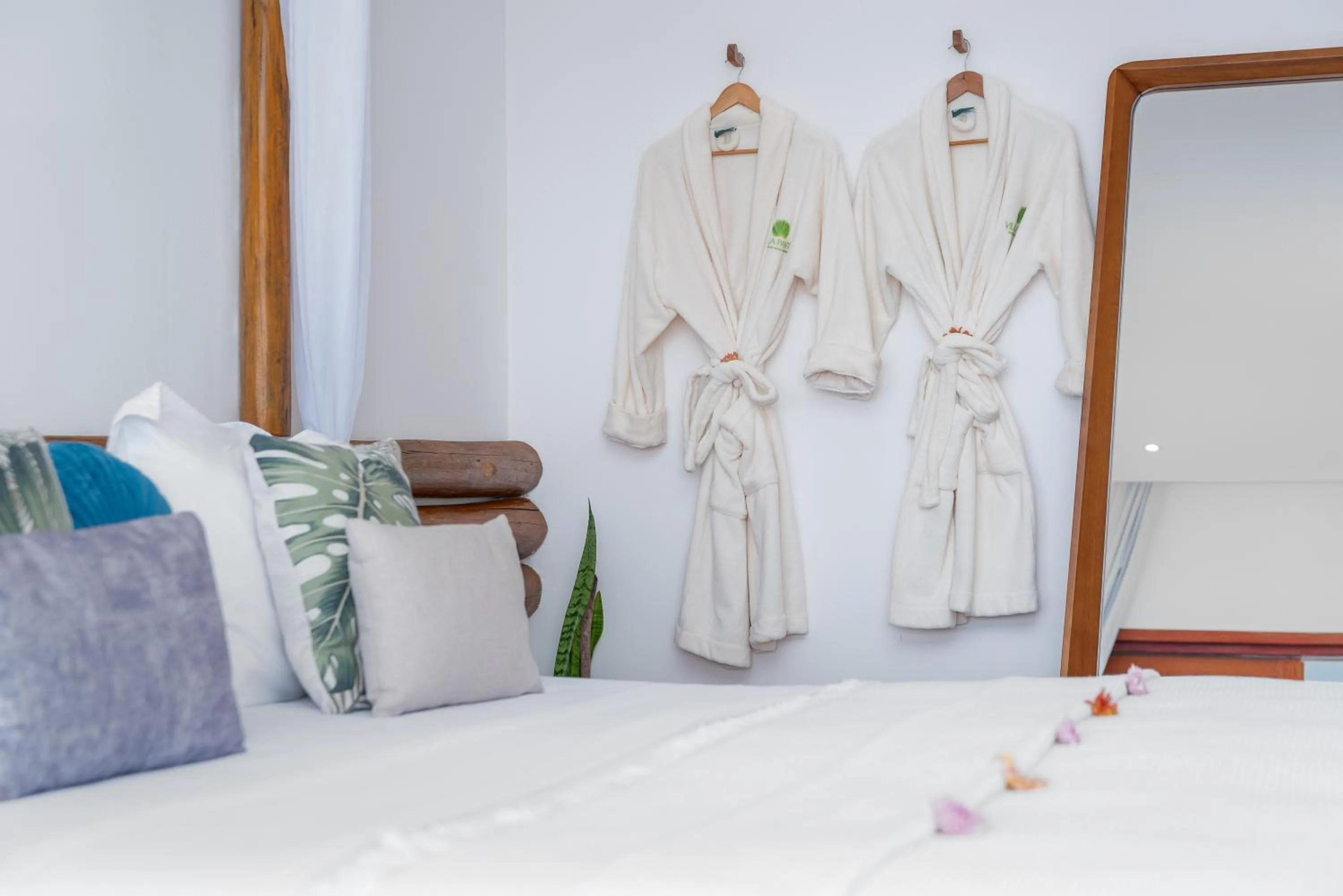 Bed in Villa Pantai Boutique Hotel Maragogi