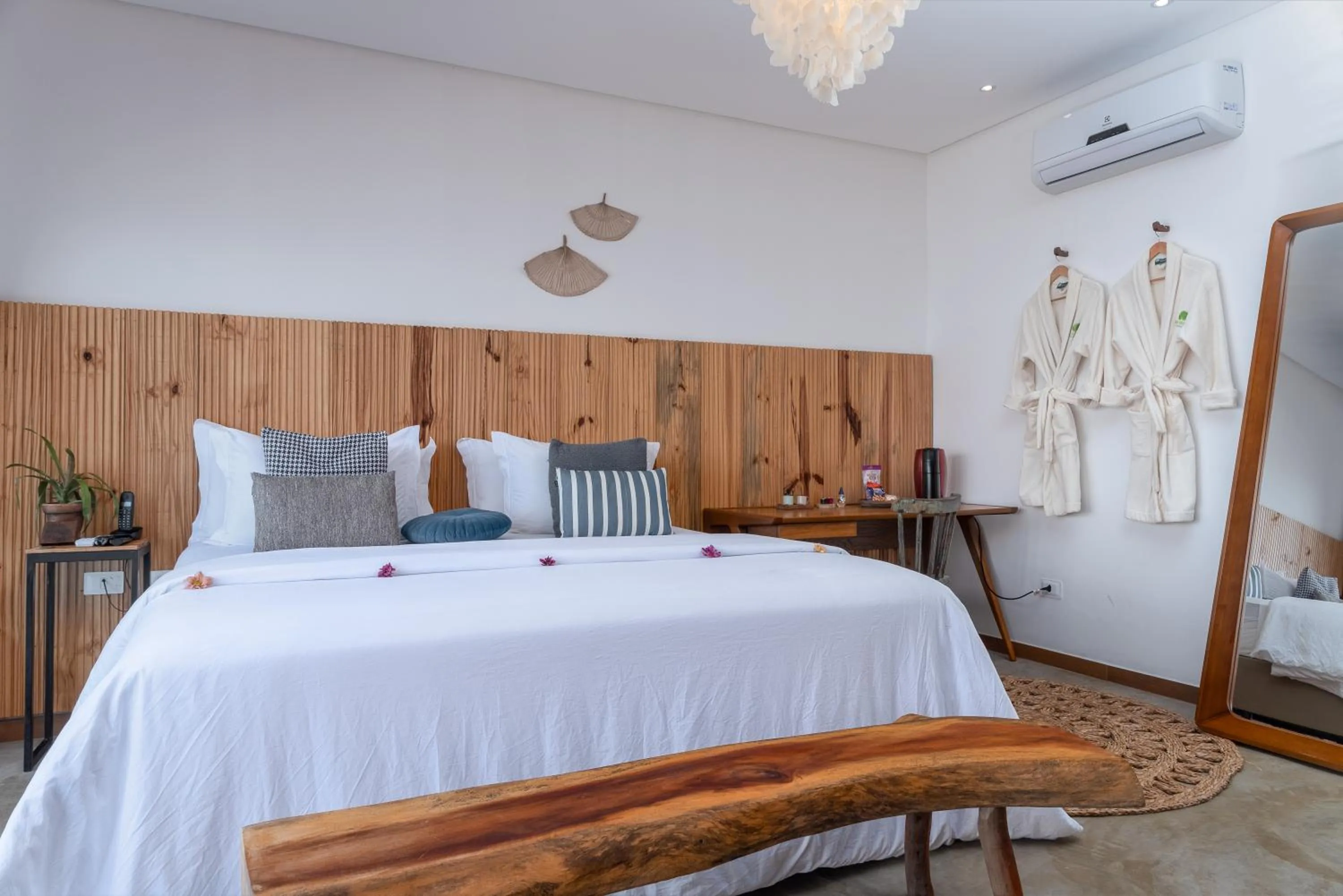 Bed in Villa Pantai Boutique Hotel Maragogi