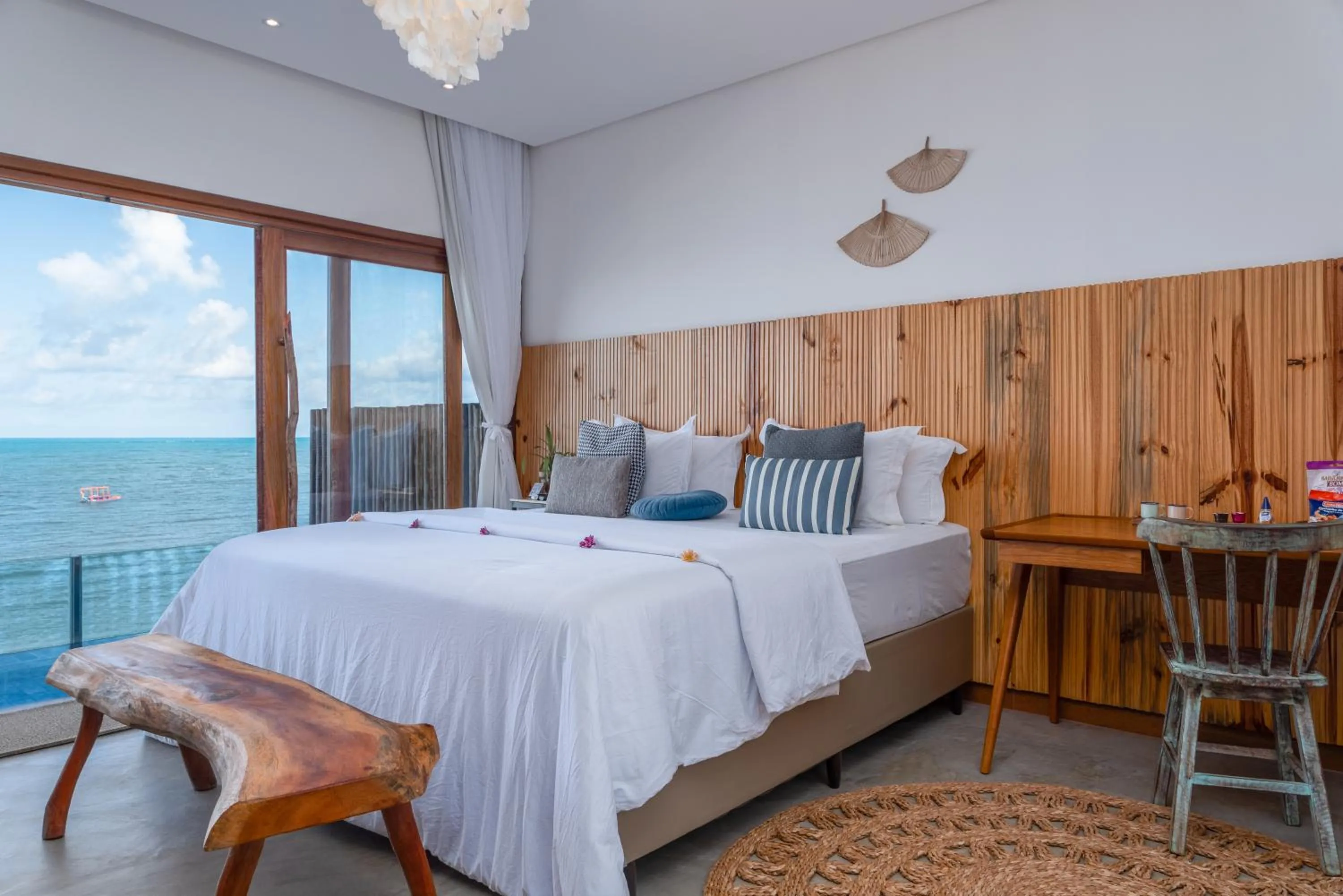 Bed in Villa Pantai Boutique Hotel Maragogi