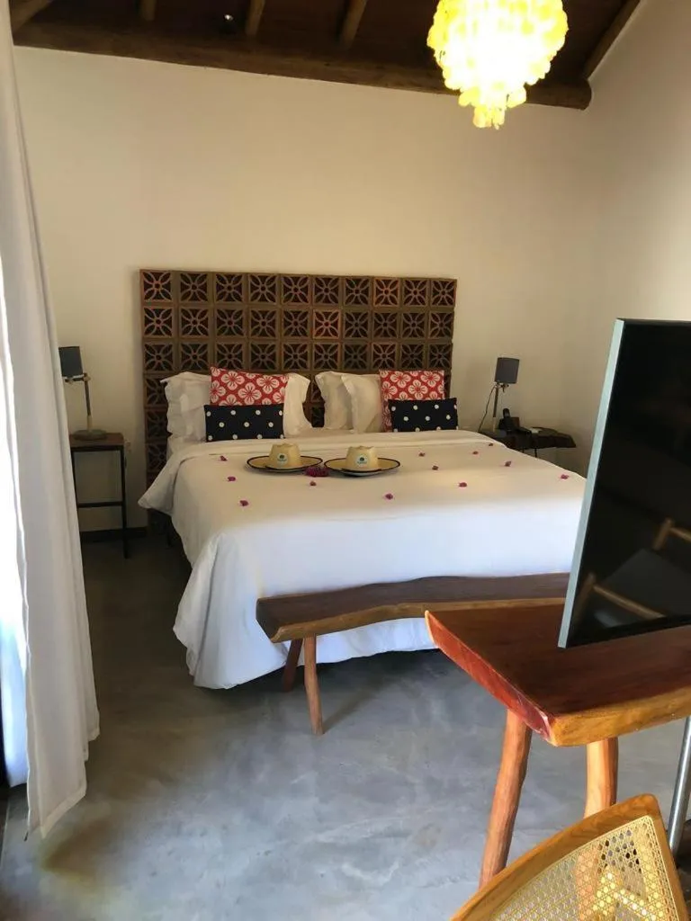 Bed in Villa Pantai Boutique Hotel Maragogi