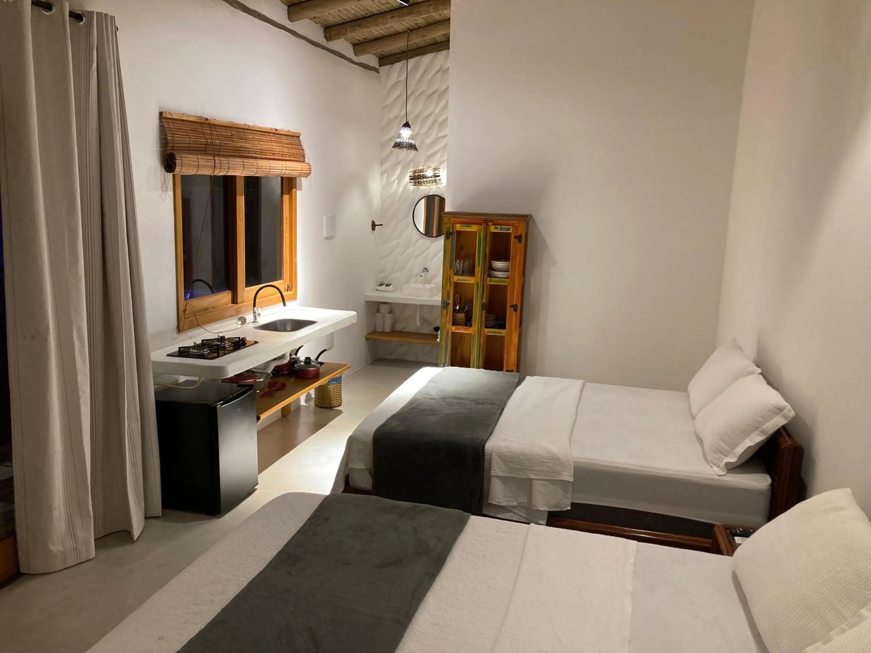 Bed in Pousada Vila Mangaba