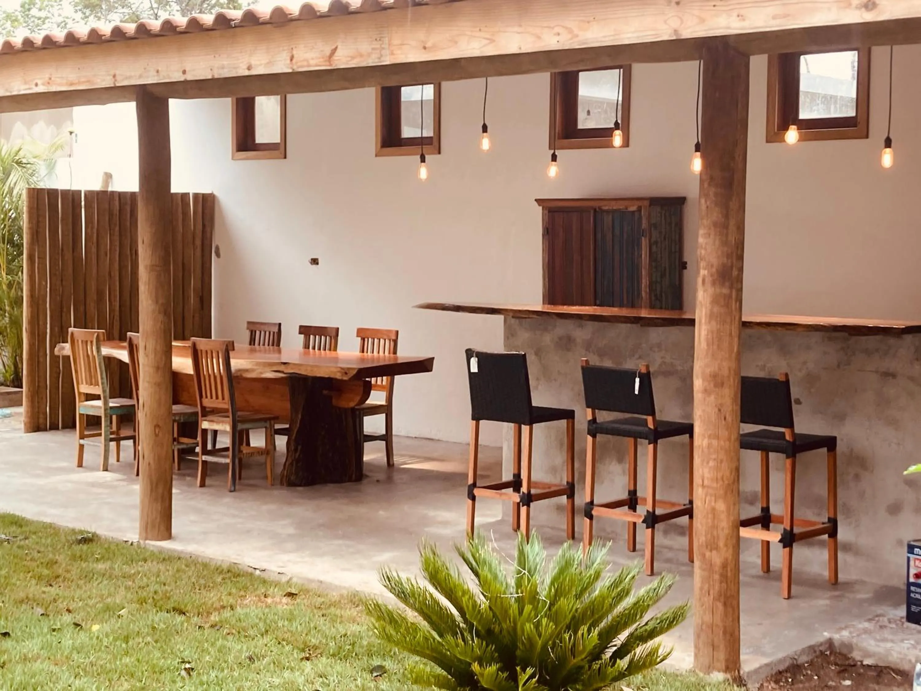 BBQ facilities in Pousada Vila Mangaba
