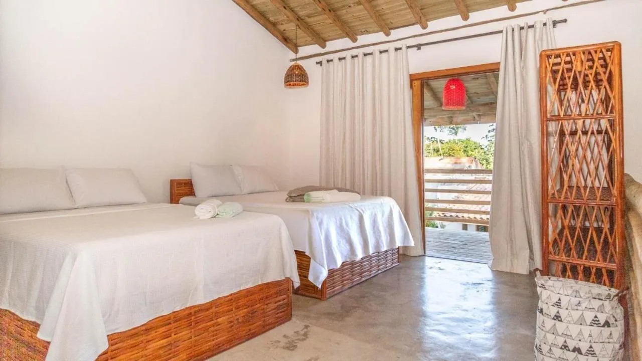 Bed in Pousada Vila Mangaba