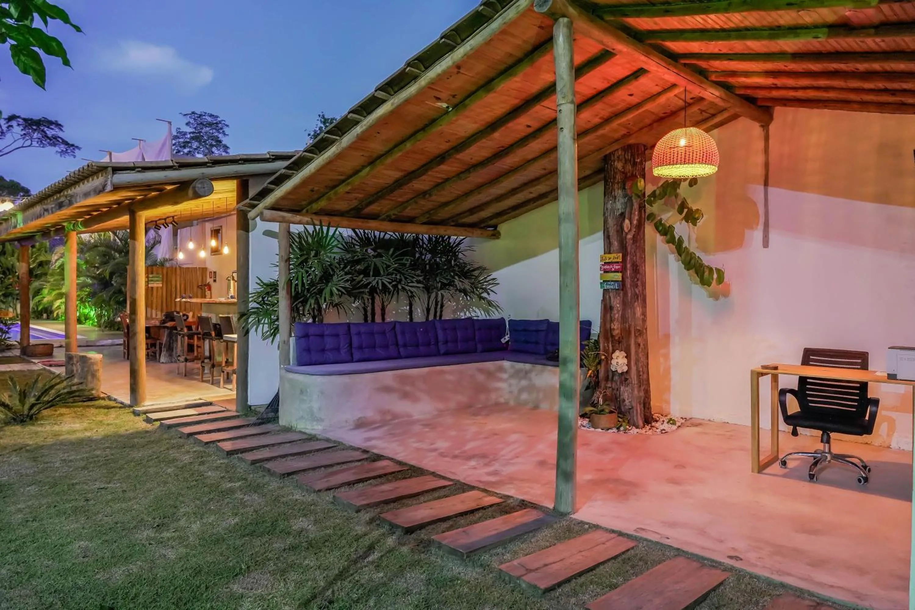 Patio in Pousada Vila Mangaba