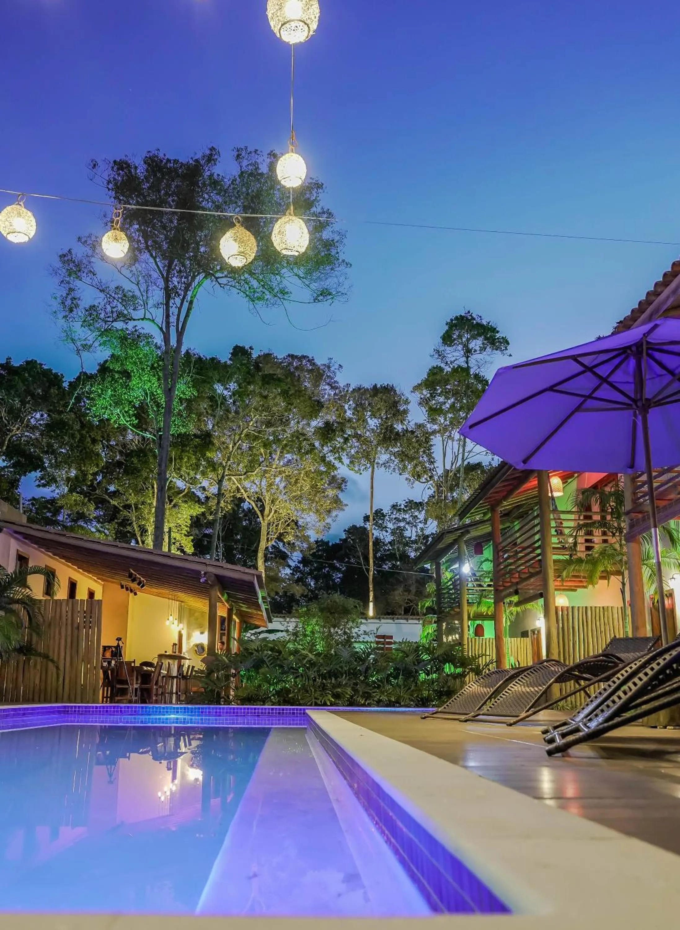 Pool view in Pousada Vila Mangaba