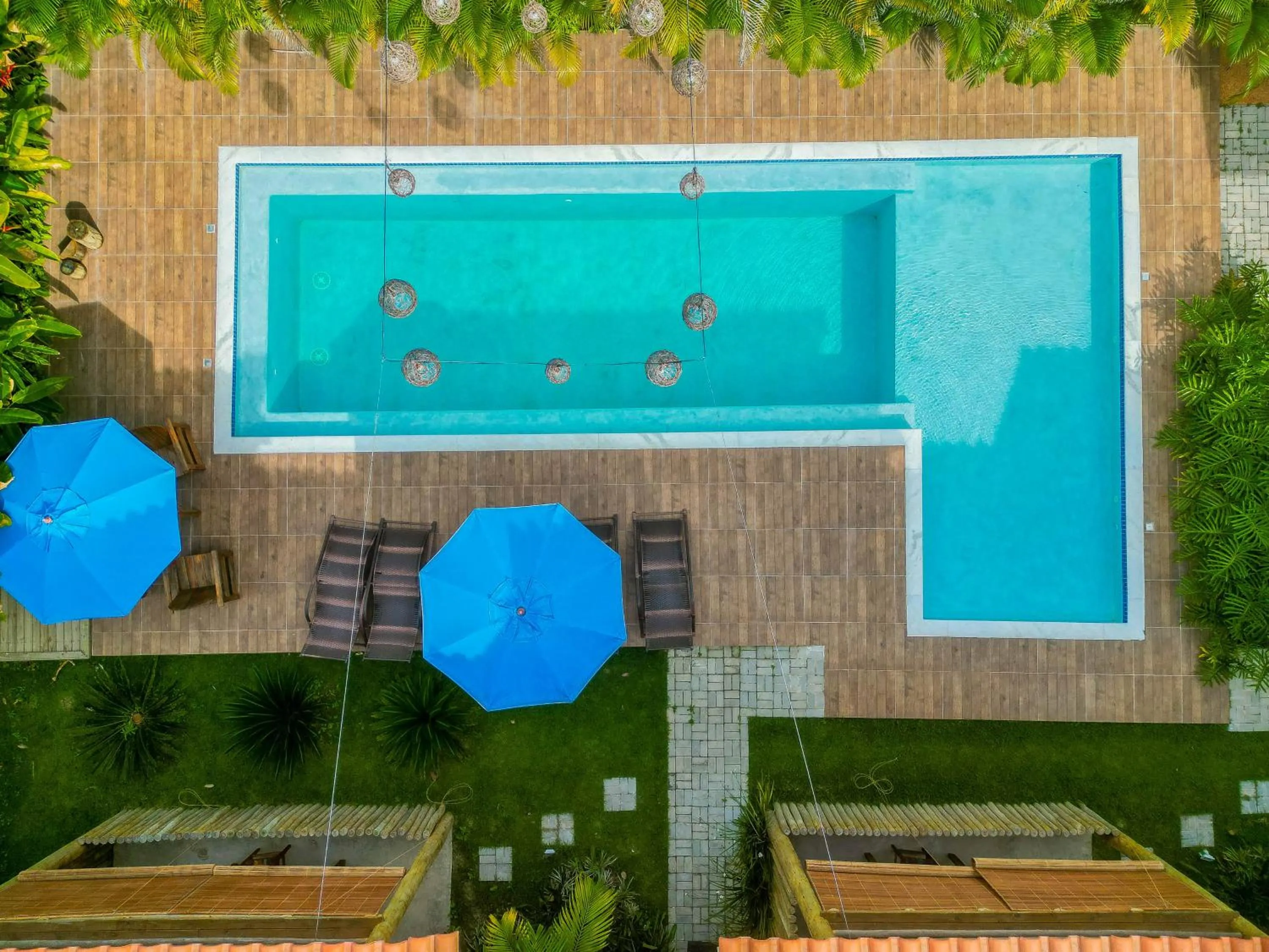 Pool view in Pousada Vila Mangaba