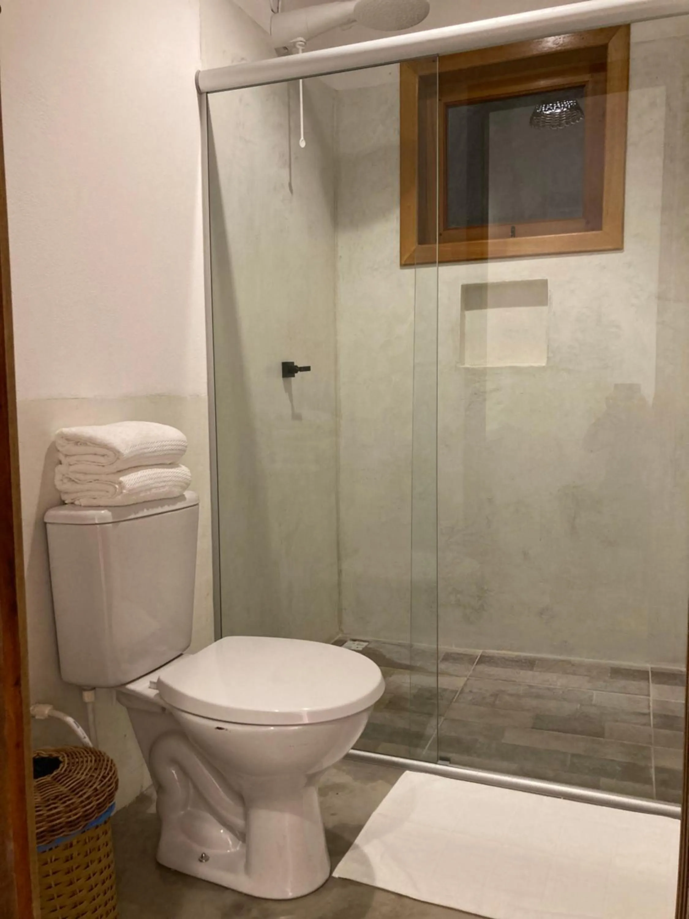 Shower in Pousada Vila Mangaba