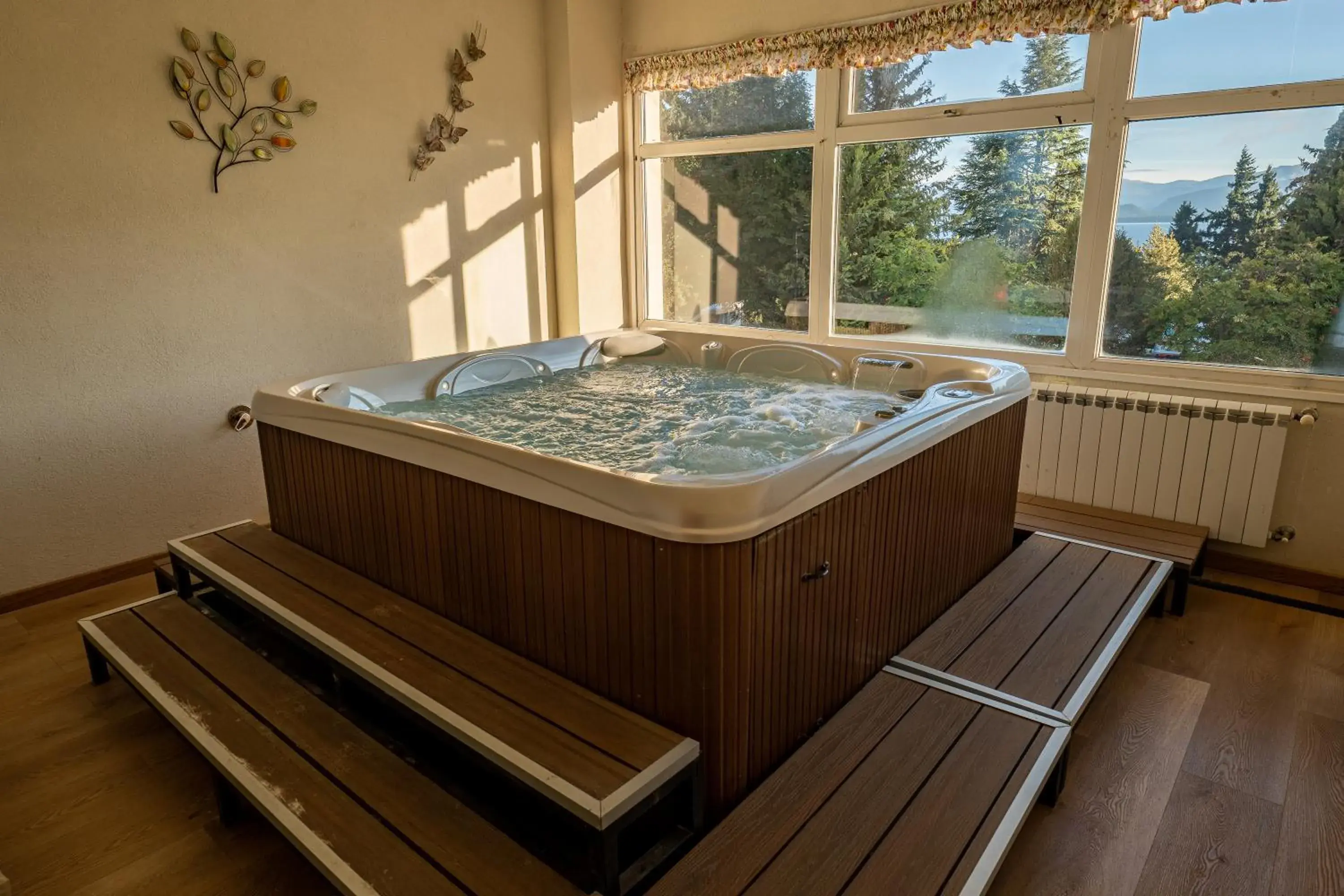 Hot Tub, Bed in Huinid Bustillo Hotel & Spa Hot Tub, Bed in Huinid Bustillo Hotel & Spa