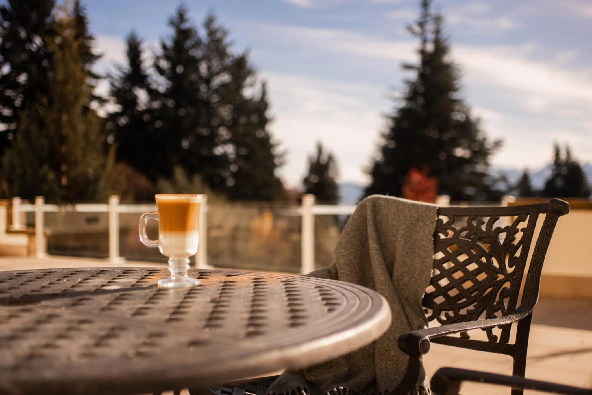 Balcony/Terrace in Huinid Bustillo Cabañas
