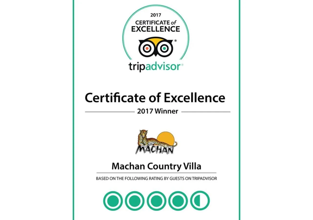 Logo/Certificate/Sign in Machan Country Villa